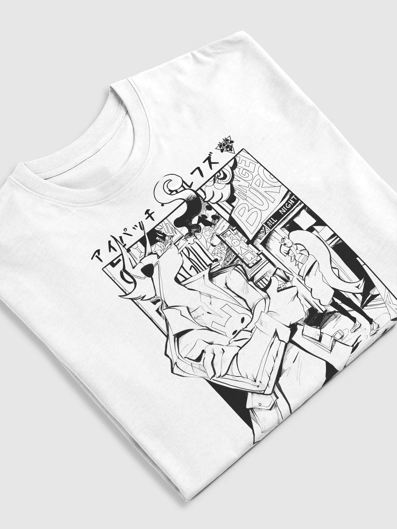 L/S TIE DYE ZOMBIE WOLF TEE【BLACK TIE DYE】｜CHALLENGER