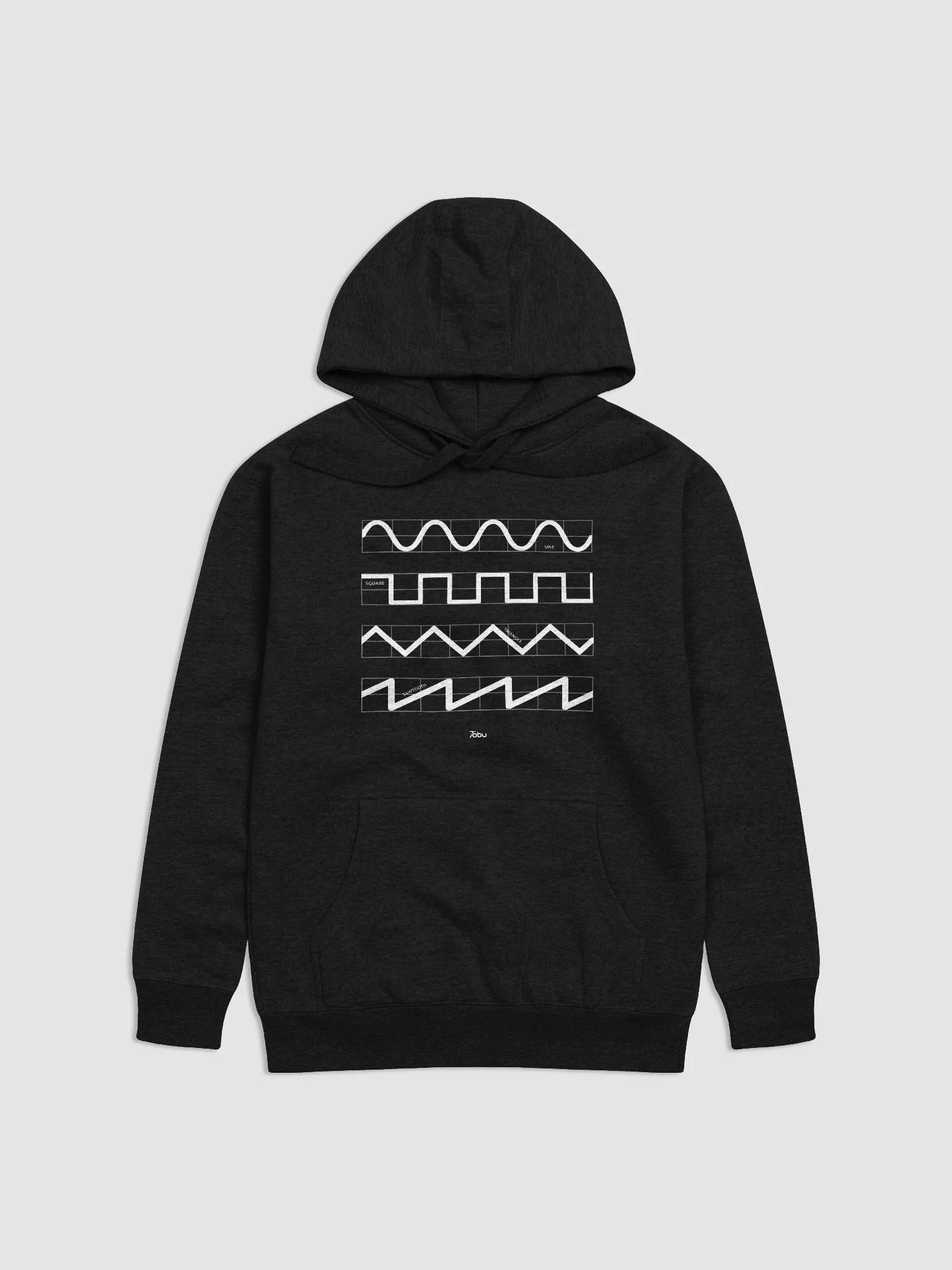 Tobu Oscillator Waveforms Monochrome Hoodie | Tobu | Store