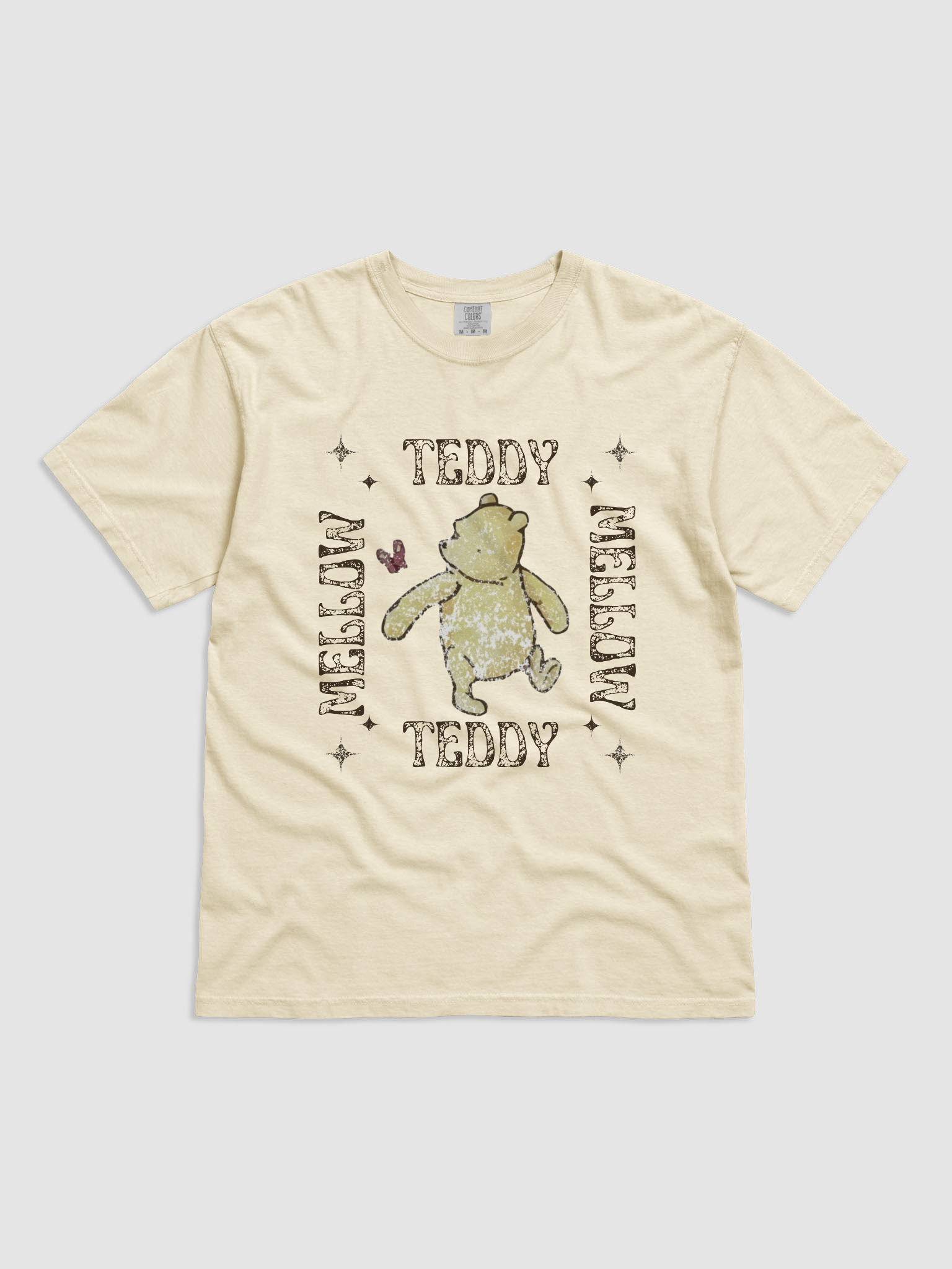 ★LOW CLASSIC★ TEDDY BUDDY TSHIRTLIGHT MELANGE GR Vintage Mellow Teddy T-Shirt | mellowteddy