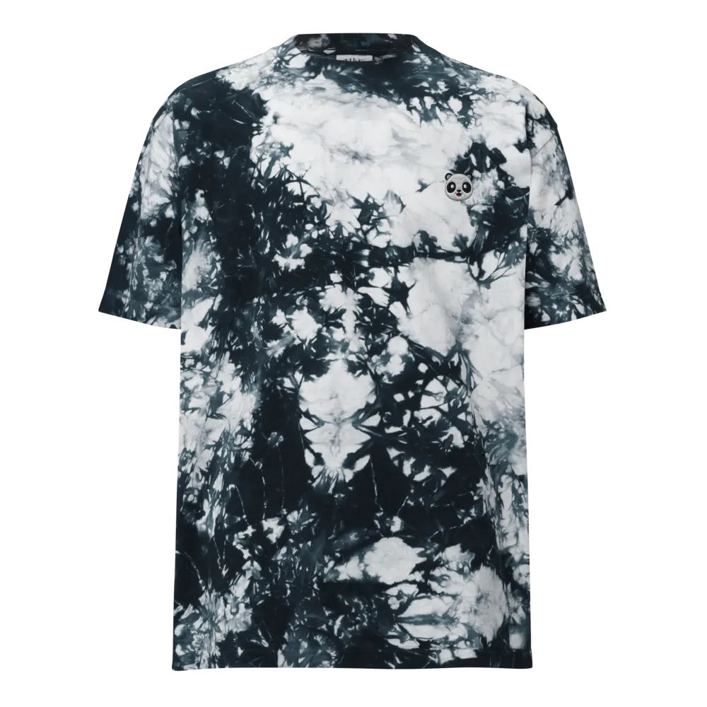 Panda Logo Oversized Tie-Dye T-Shirt | FrontalPanda