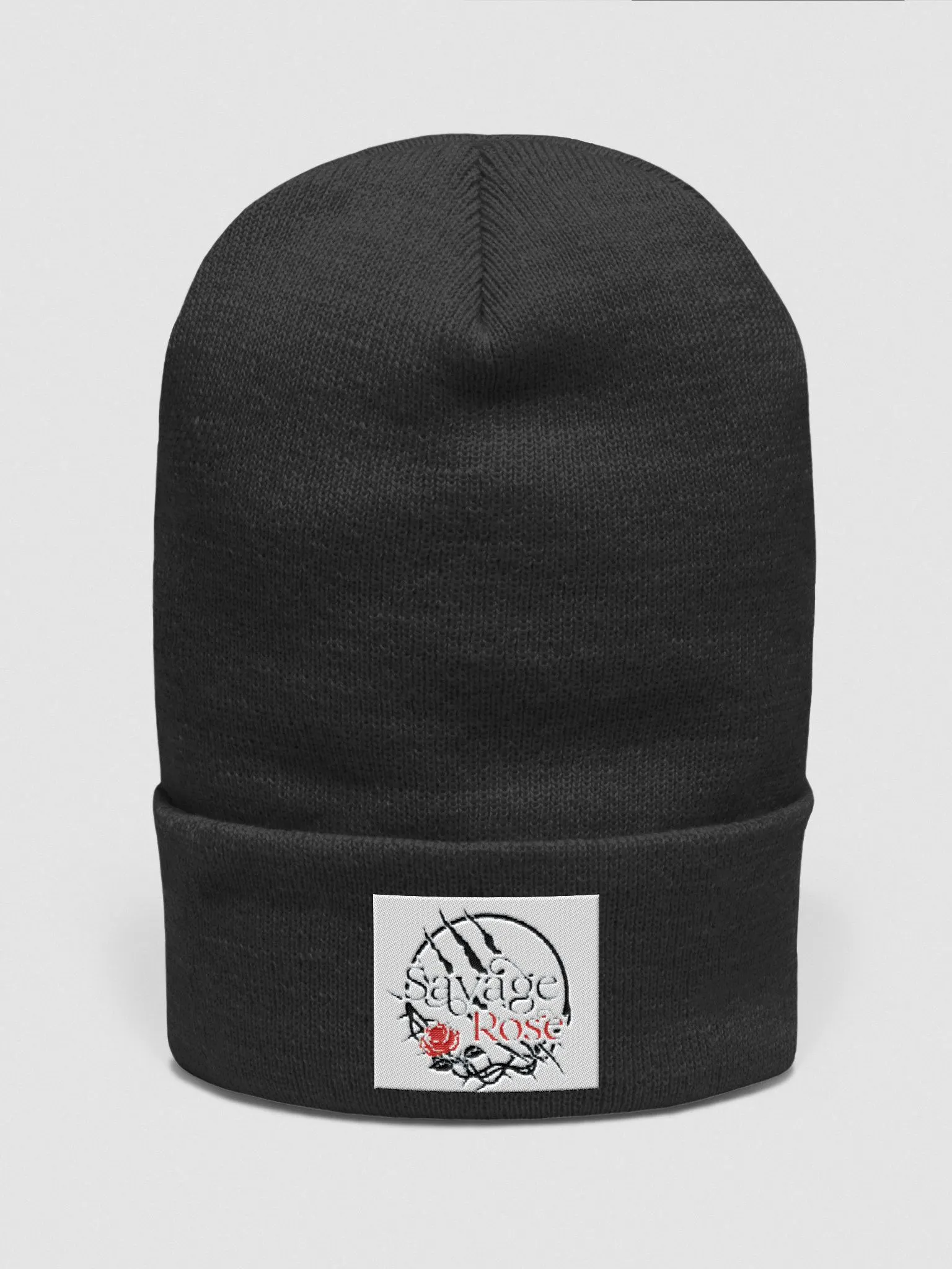 ◆MIDNIGHT MOVE◆ rose beanie black 25sp101 Clawed Savage Rose Beanie | savagerosecollectibles@gmail.com
