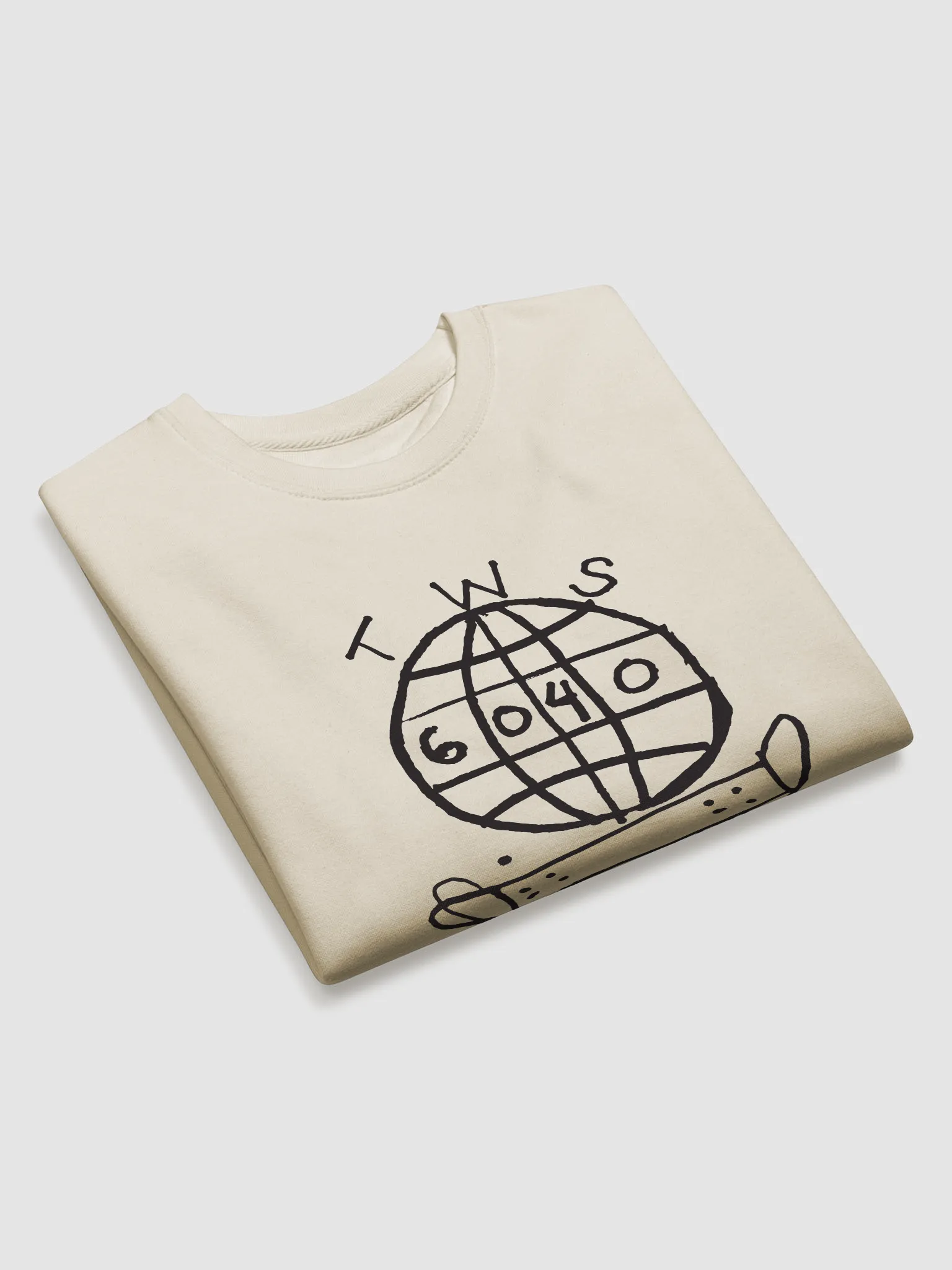 TWS x 6040 Skateboards Crew Sweatshirt #2 (Black Logo