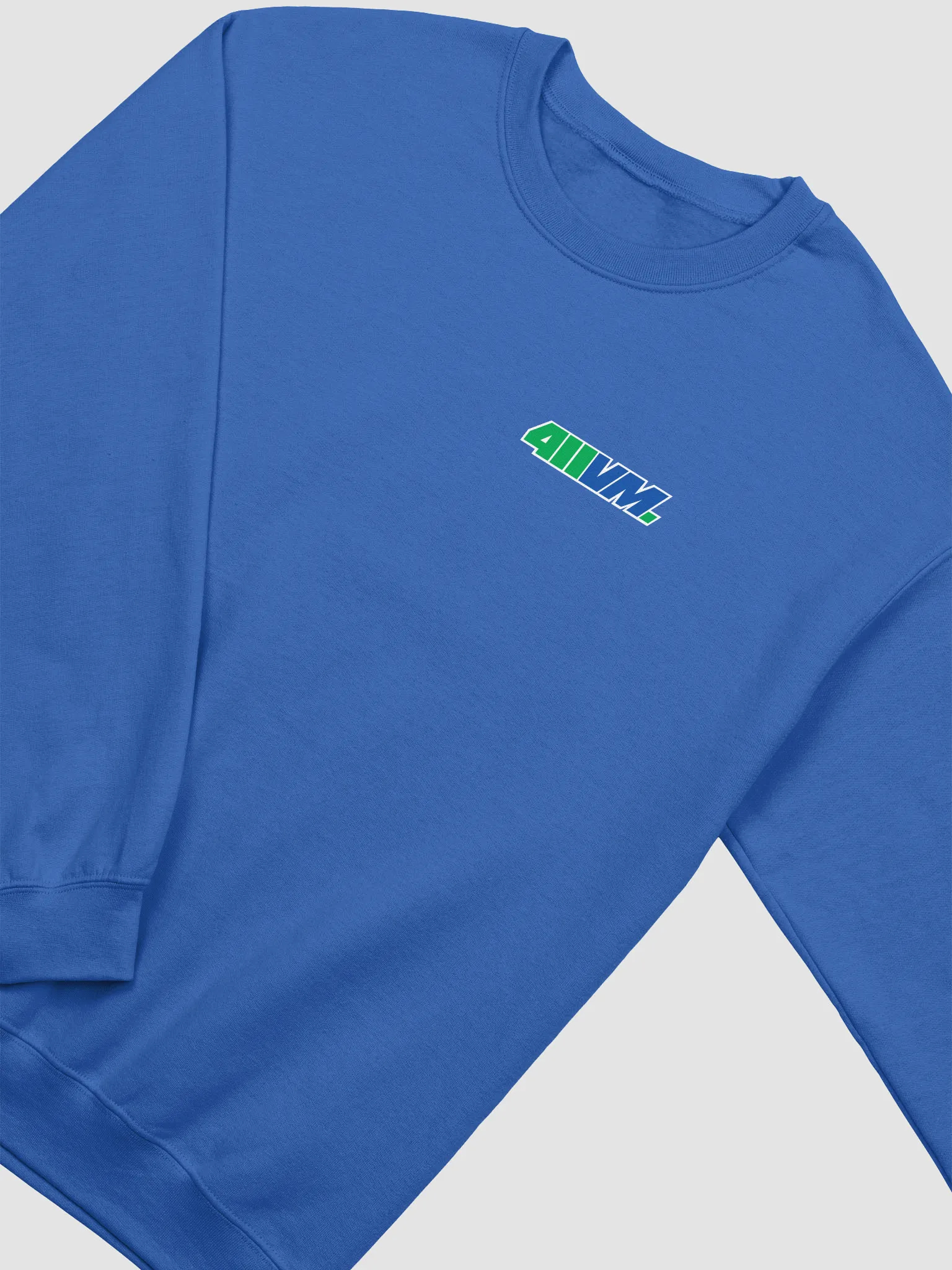 411VM Crewneck Sweatshirt | Green/Blue Logo | TransWorld