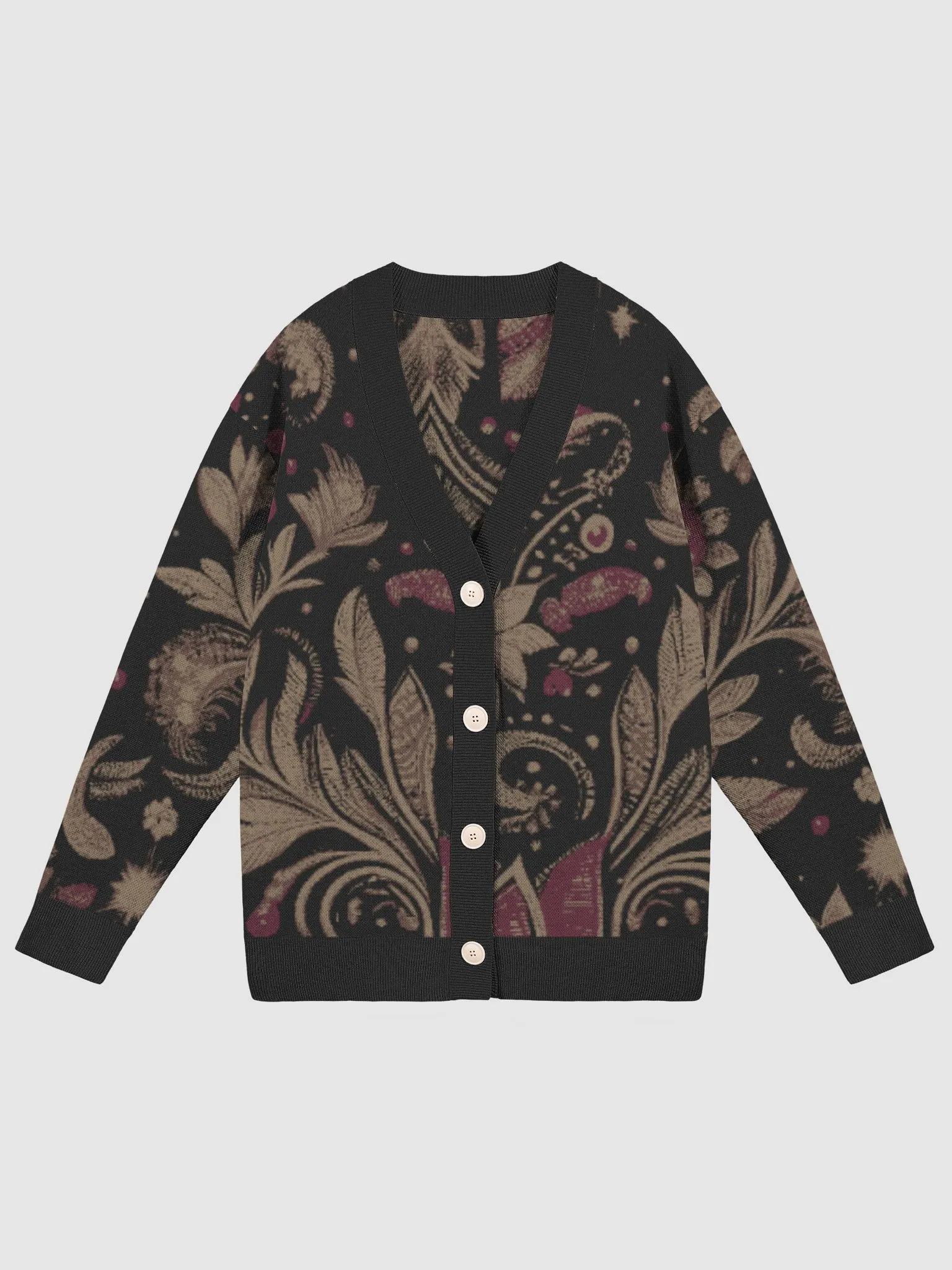ティー 22SS Flower Jacquard Knit Cardigan Floral Fusion Jacquard Knit Cardigan | Jardin Julie