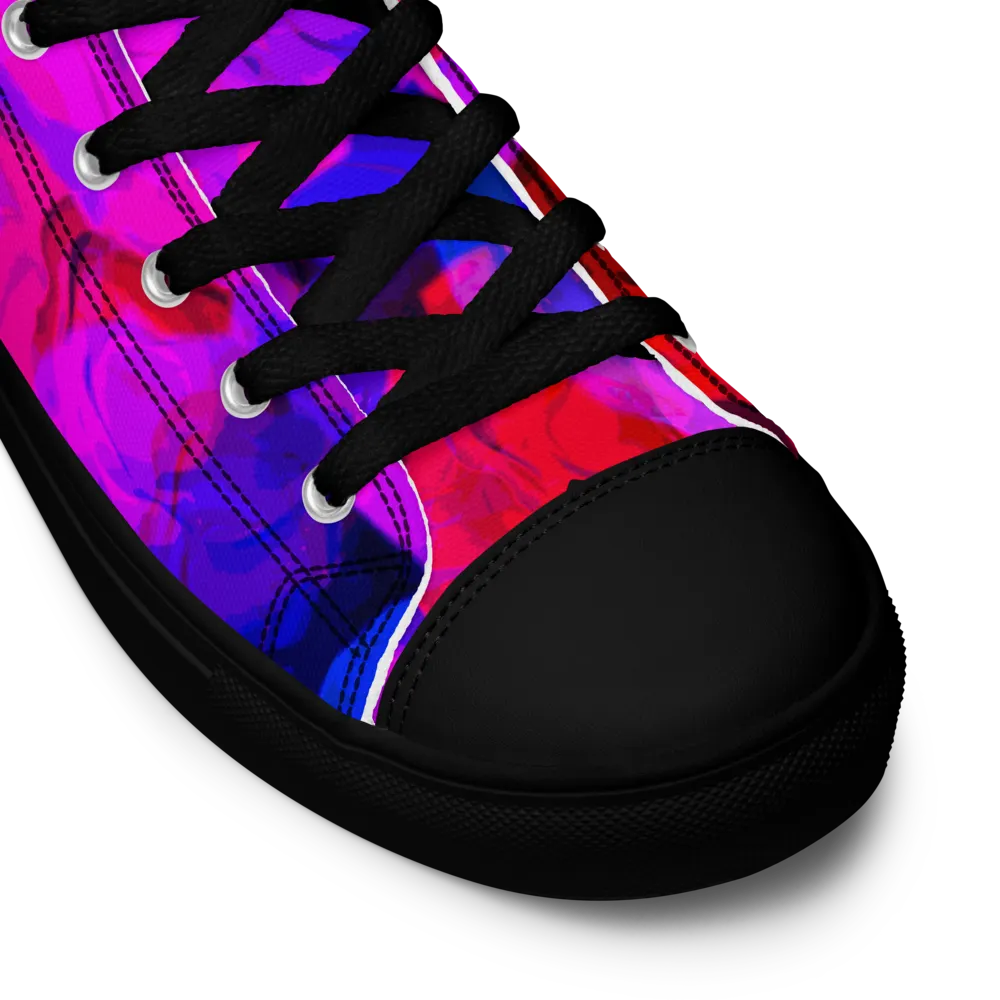 punk rose High Top Canvas shoes (womens) Mindgoop