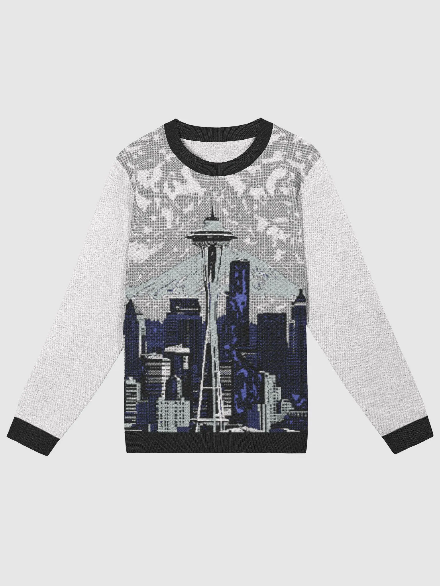 Seattle Skyline Knit Sweater | seattlefannation