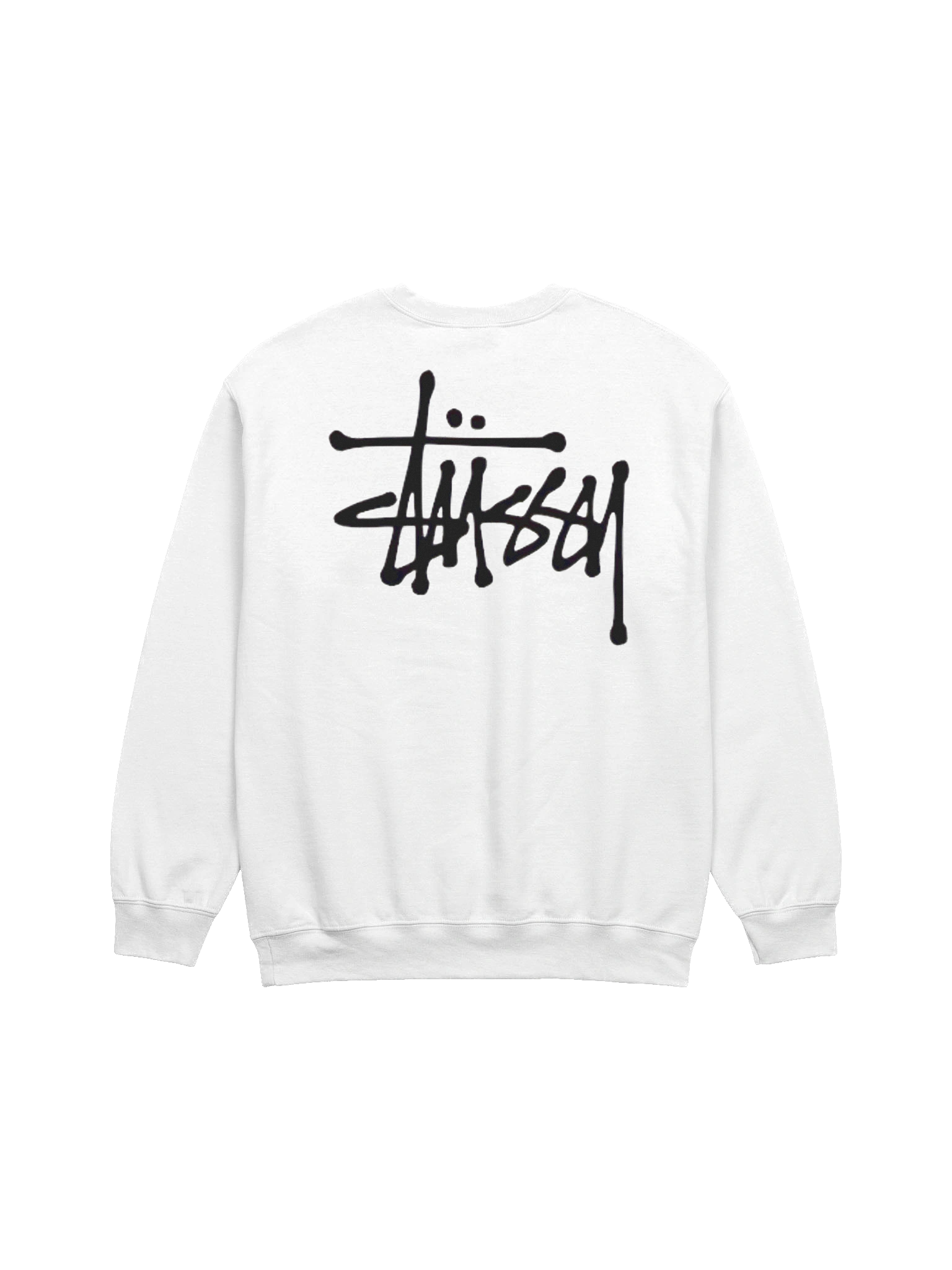 ホワイトStussy SWIRL EMBROIDERED CREW Stussy Swirl Knit | Grailed