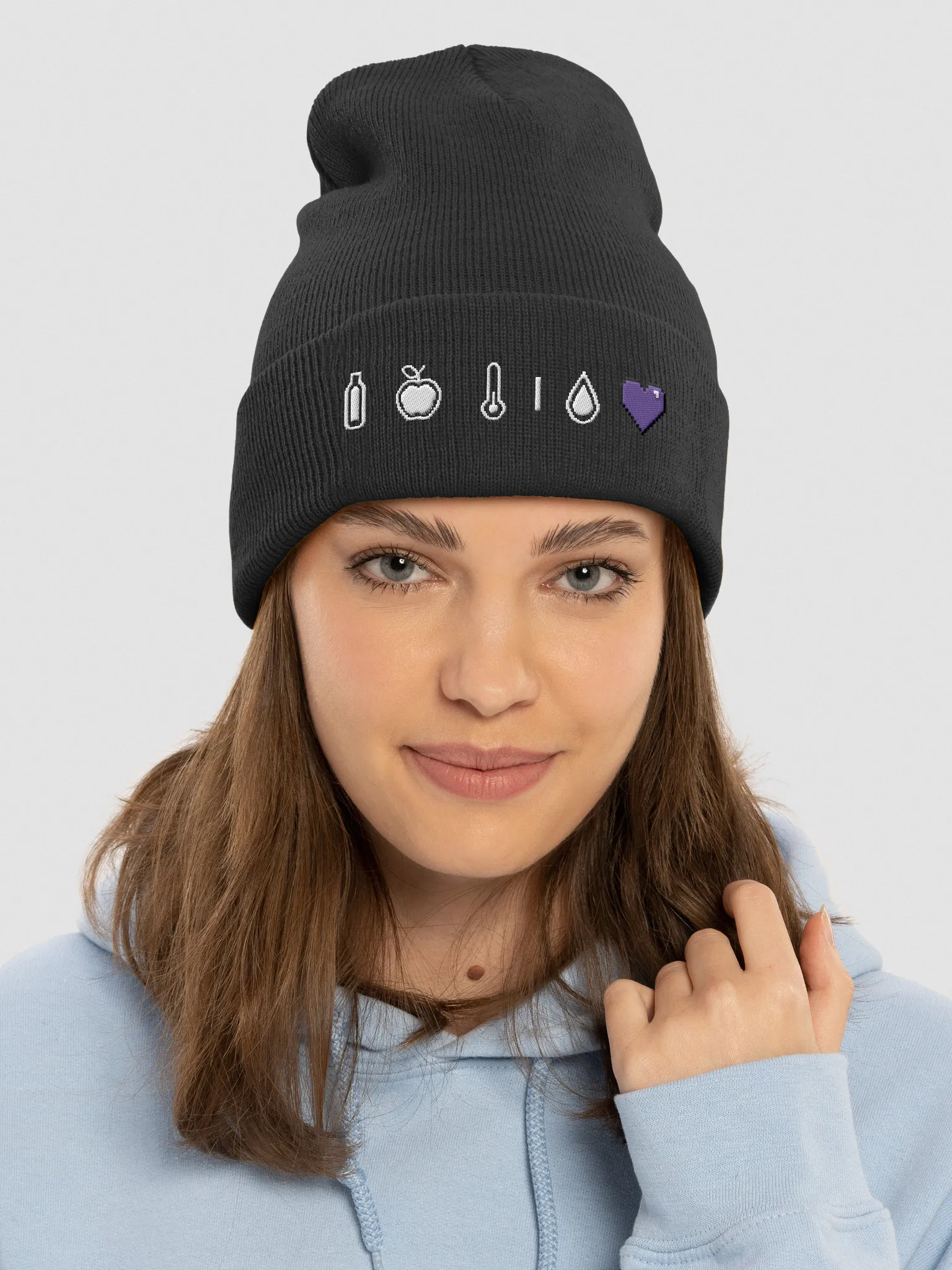 ★OPENING PROJECT★ Pixelated Logo Beanie Opening Project Pixelated Logo Beanie - Black