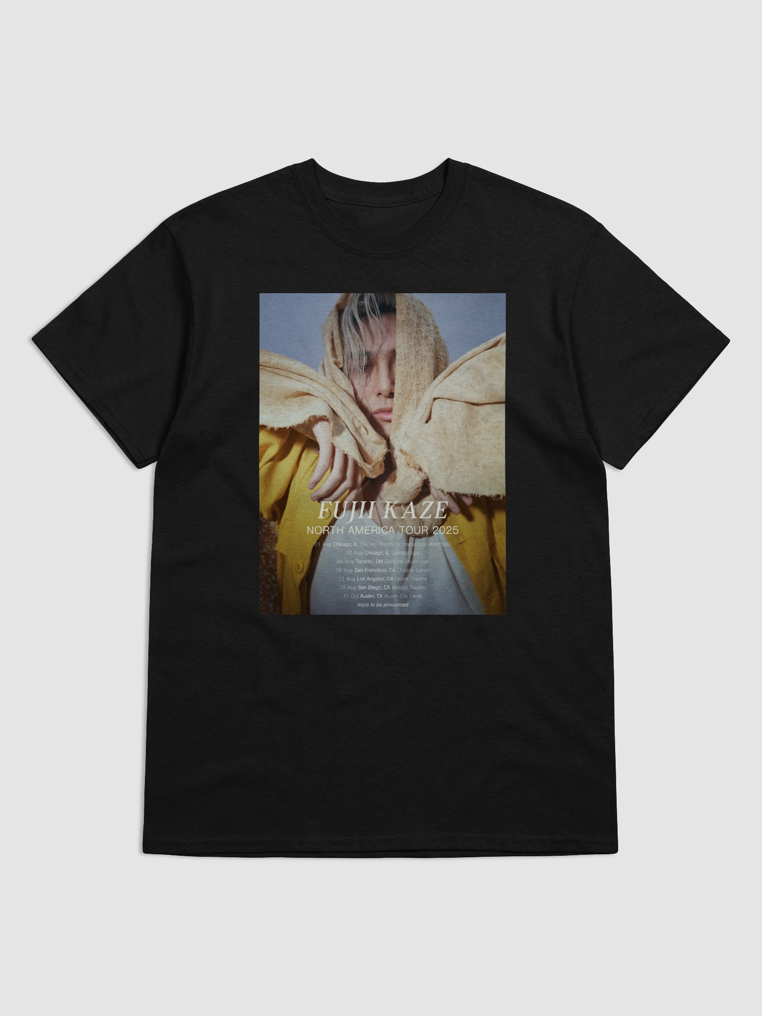 FujiiiKaze NORTH AMERICA TOUR 2025 Tシャツ Fujii Kaze Europe And North America Tour 2025 T-shirt