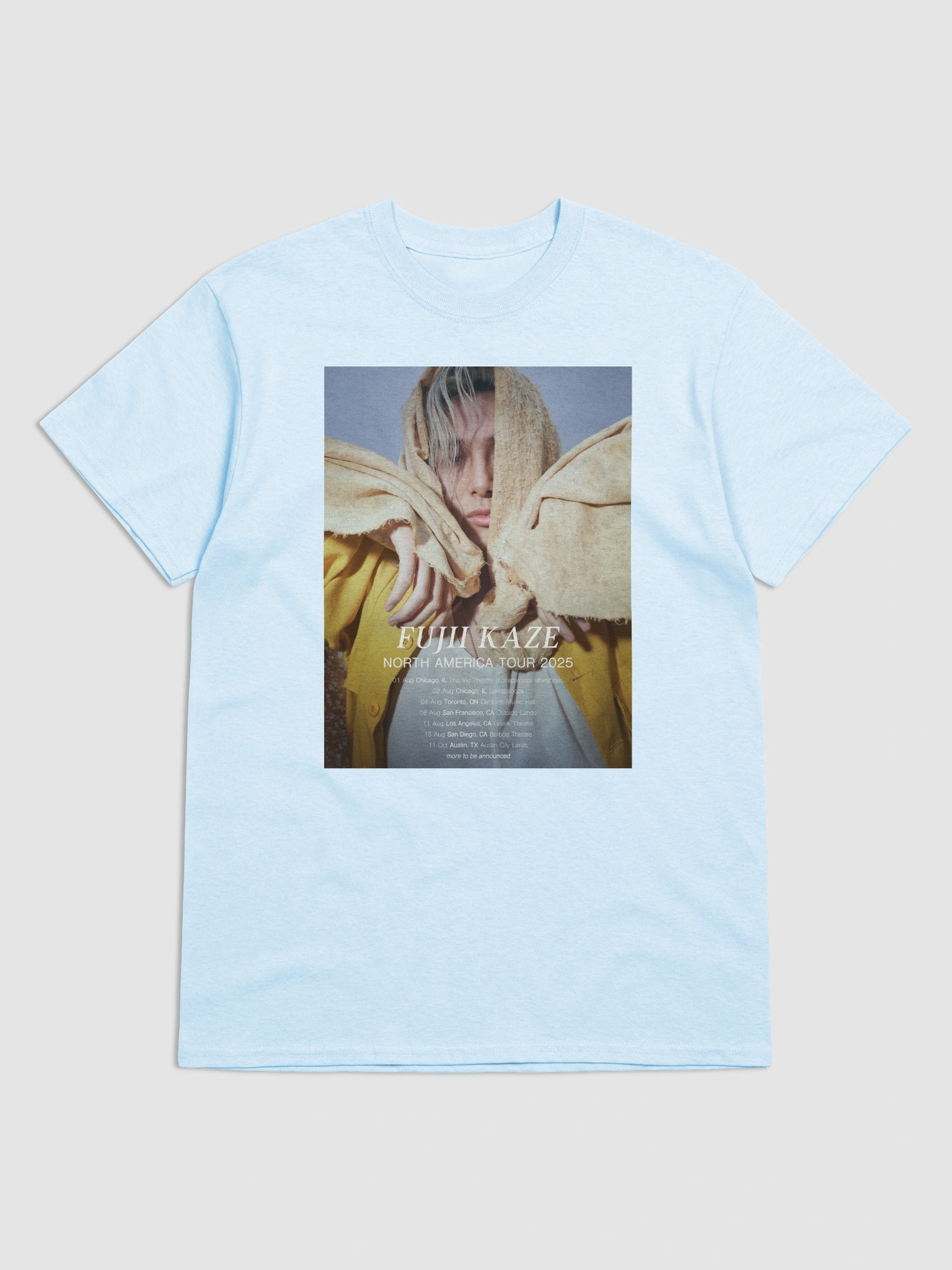 FujiiiKaze NORTH AMERICA TOUR 2025 Tシャツ Fujjii Kaze North America Tour 2025 Tour Dates Unisex T