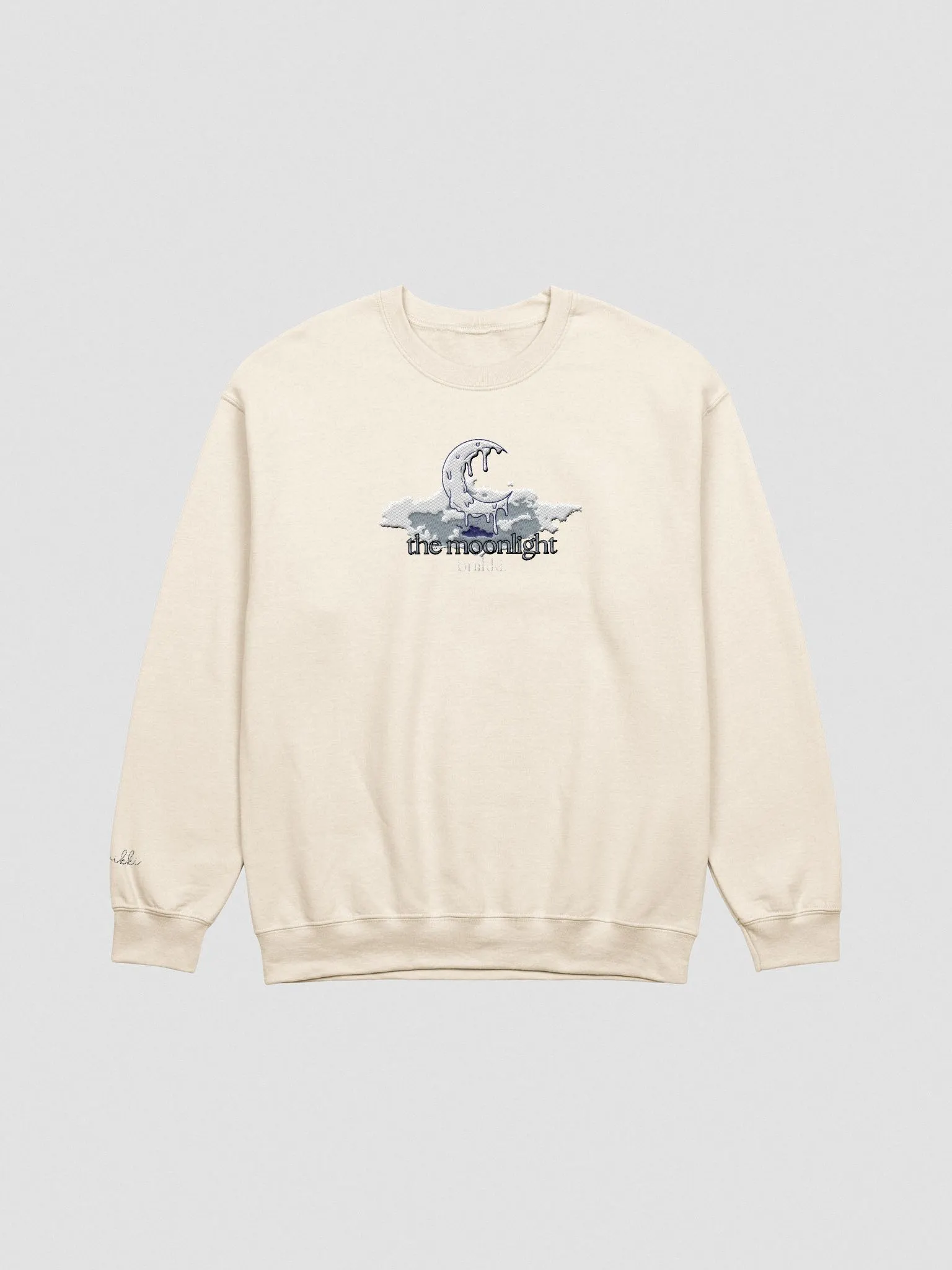 manof MOON SLASH NECK SWEAT ベージュ MOON SLASH NECK SWEAT｜TOPS(トップス)｜MANOF OFFICIAL ONLINE