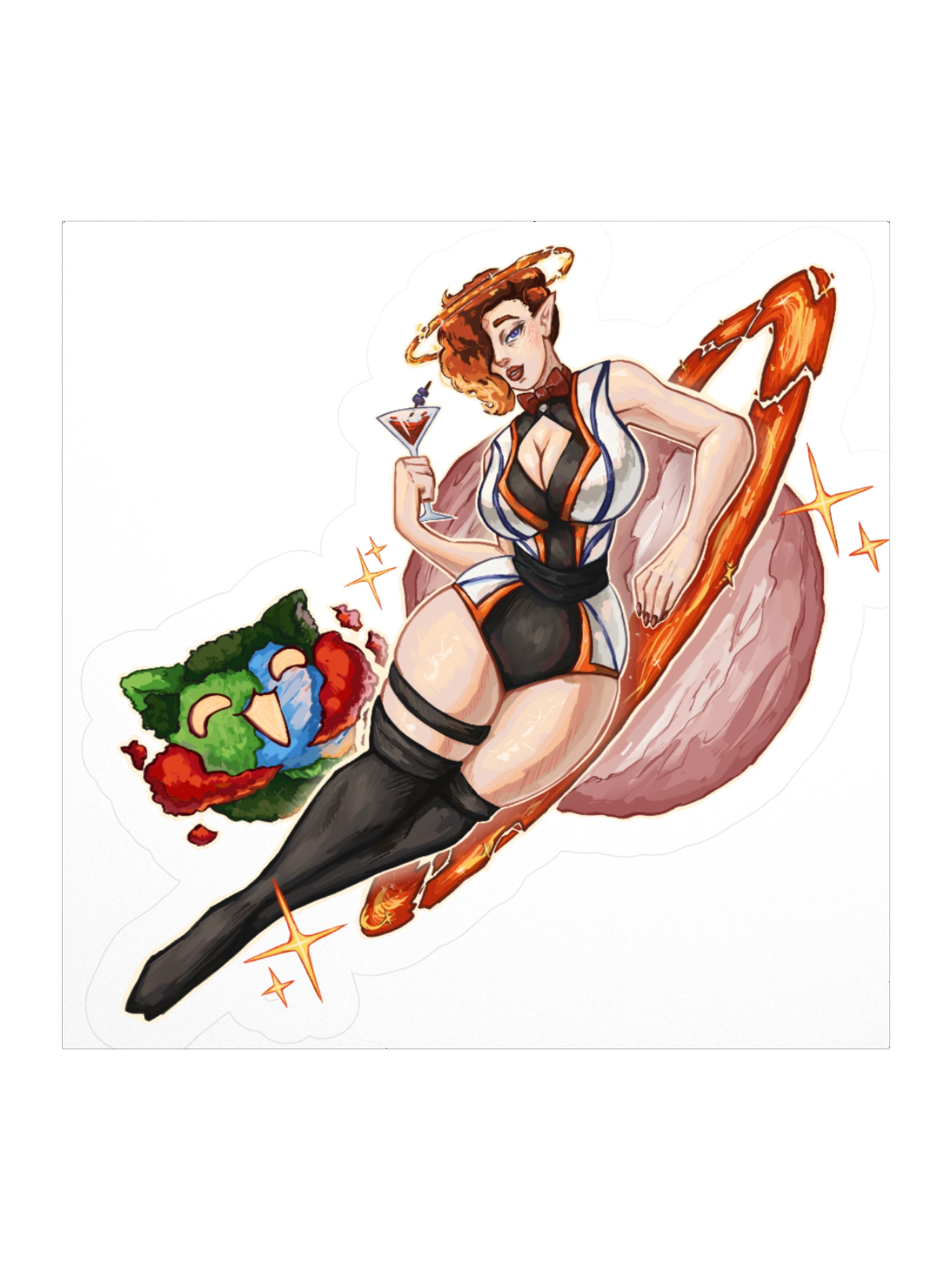 Bartender's Pinup Sticker