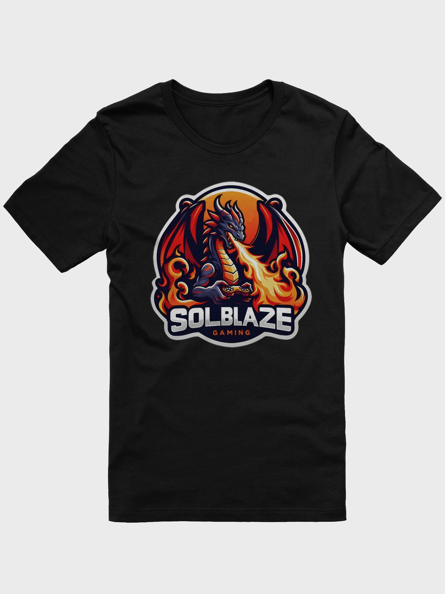Fire-Breathing Dragon Gamer Tee | SolblazeGaming