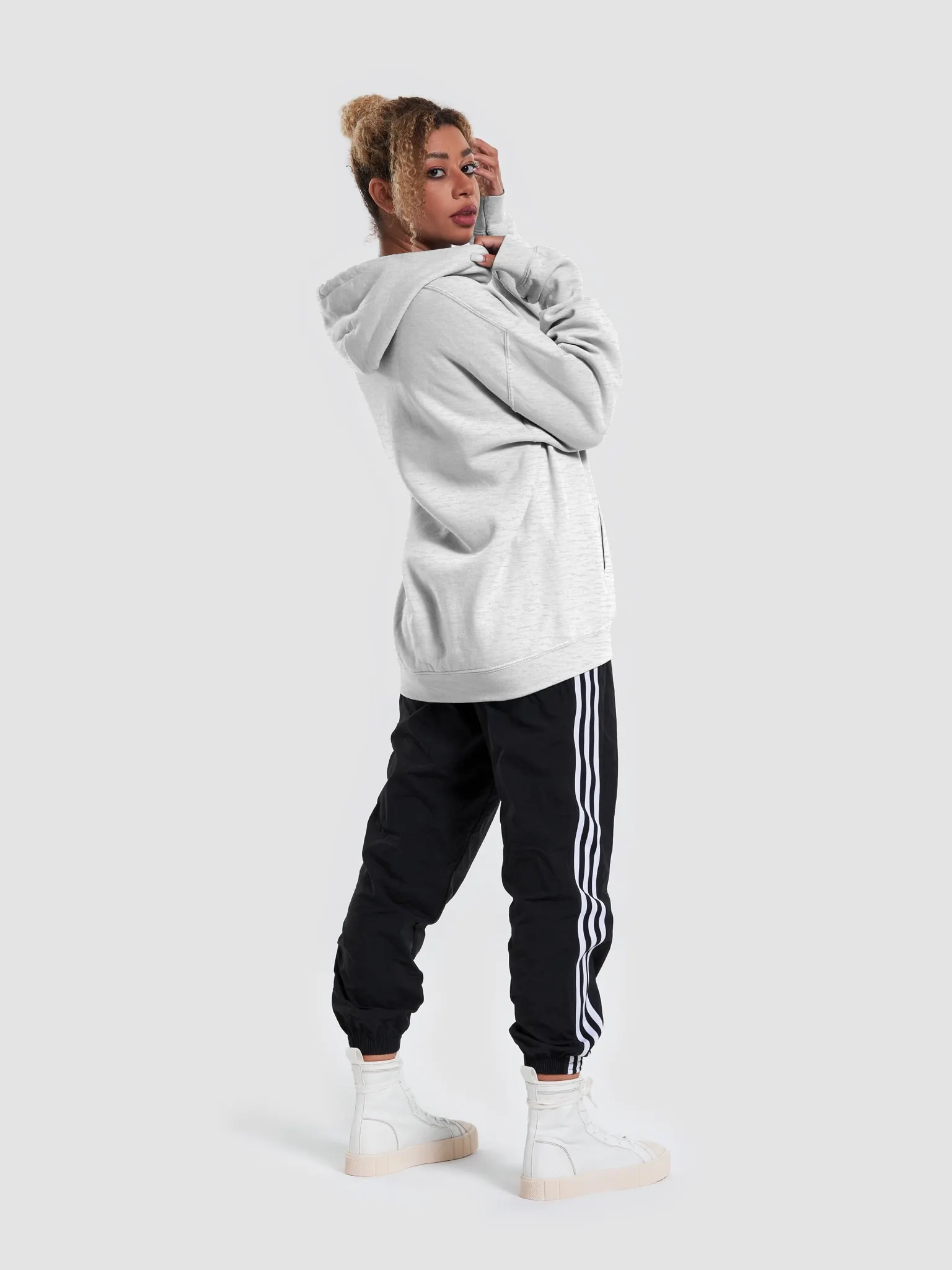 Oversize Shoulder-pad Hoodie WN2364 – WONDER NOAH