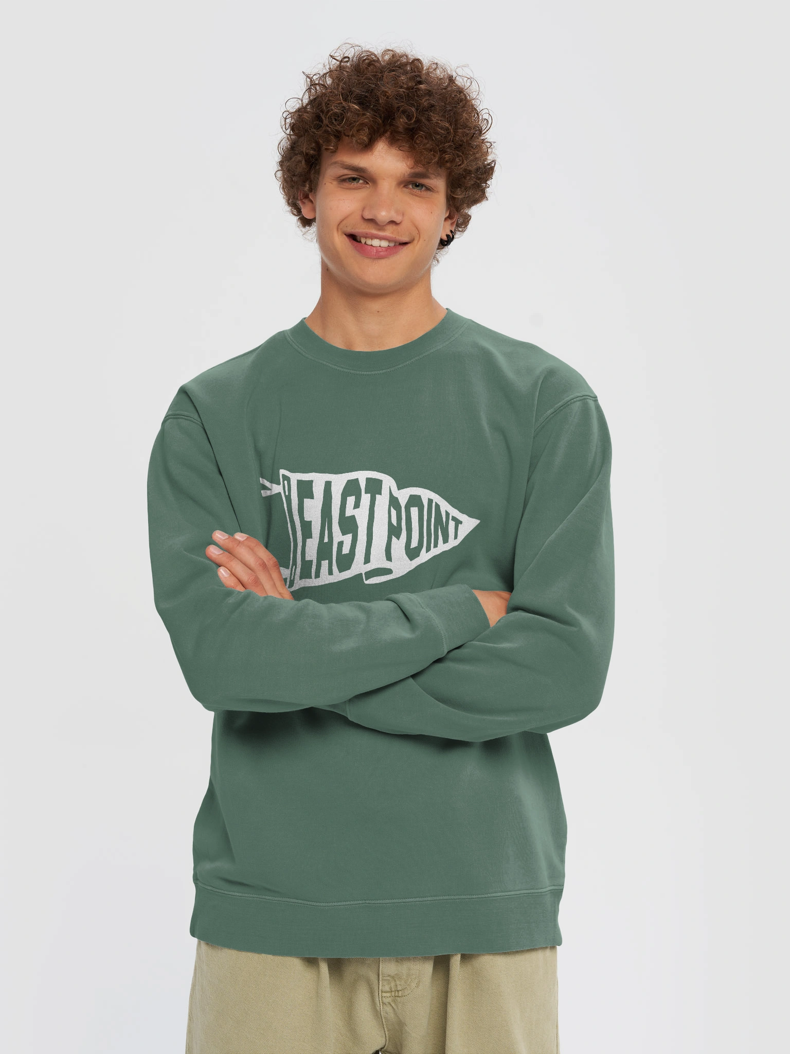 Vintage Pigment Dyed Crew Sweatshirt | UpUrSleeve