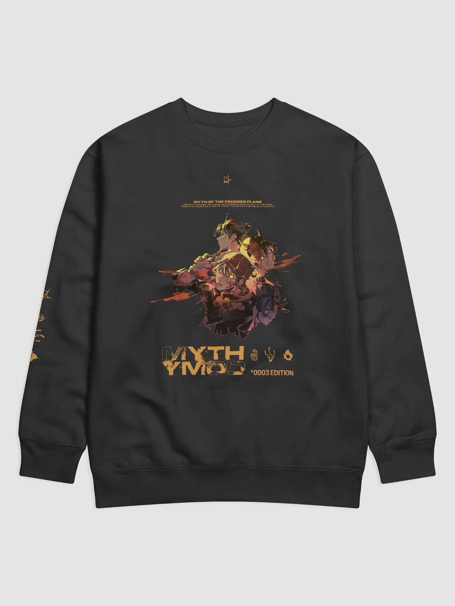 【GRAILZ】LOVE G SWEATSHIRT [BLACK] unisex-crew-neck-sweatshirt-