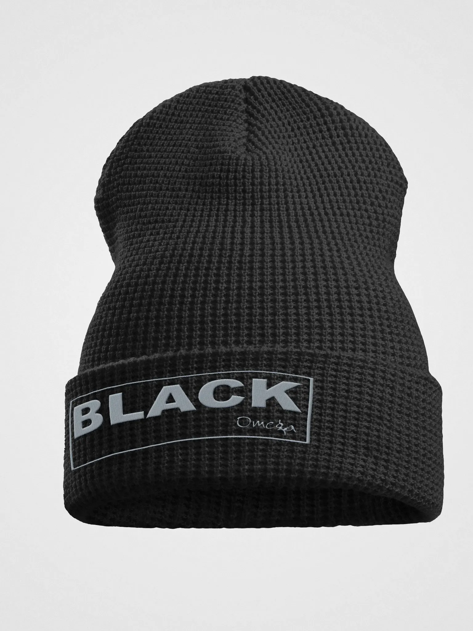 Black By Omega -Light Blue | Waffle Beanie | PYX Inc.