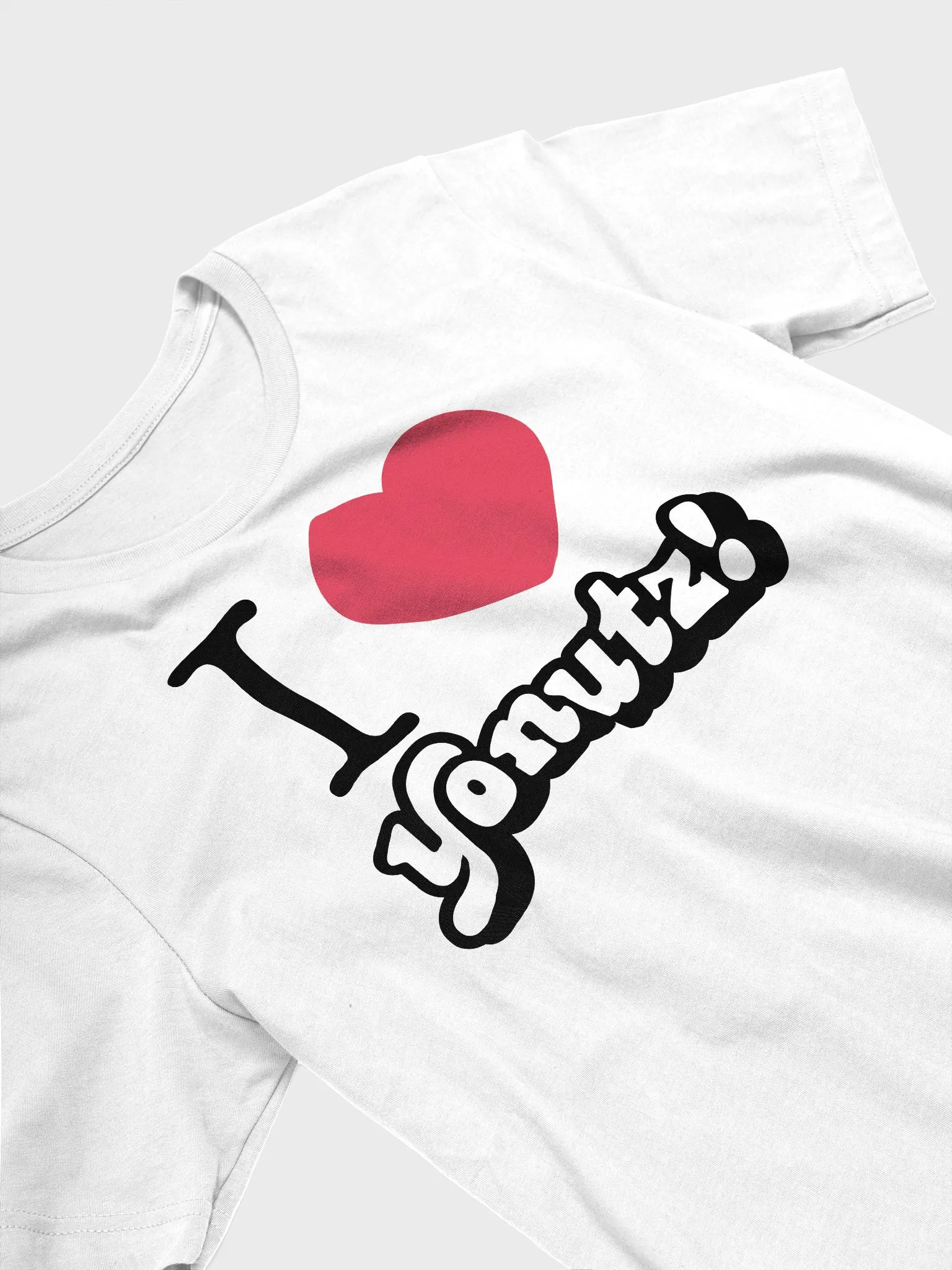 ★YOUHEE ★HEART LETTERING T-SHIRTS WHITE I Heart RL T Shirt White | Rolling Loud