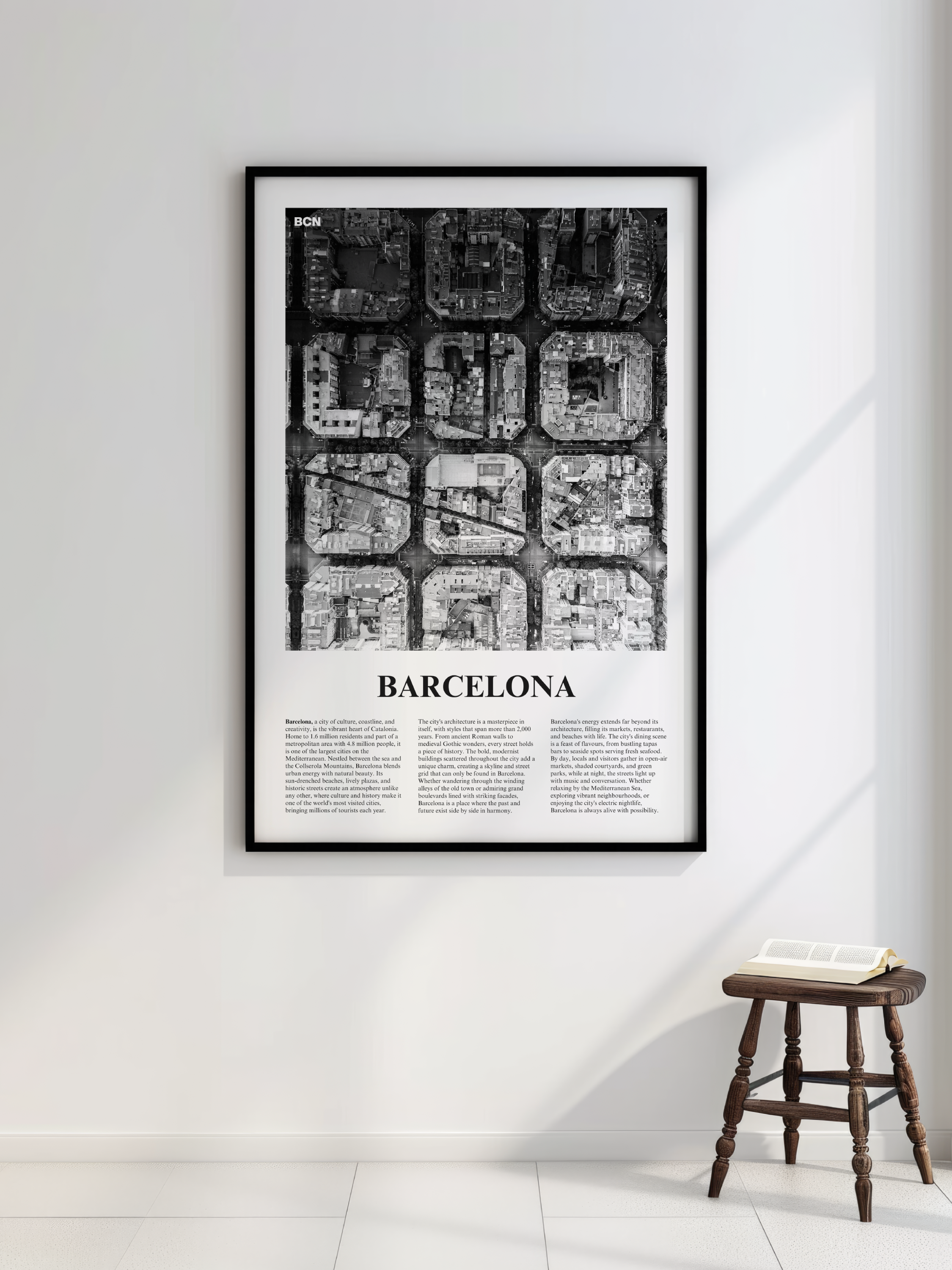 Barcelona 04 Newspaper Poster | Abroad&Co | Posters of the