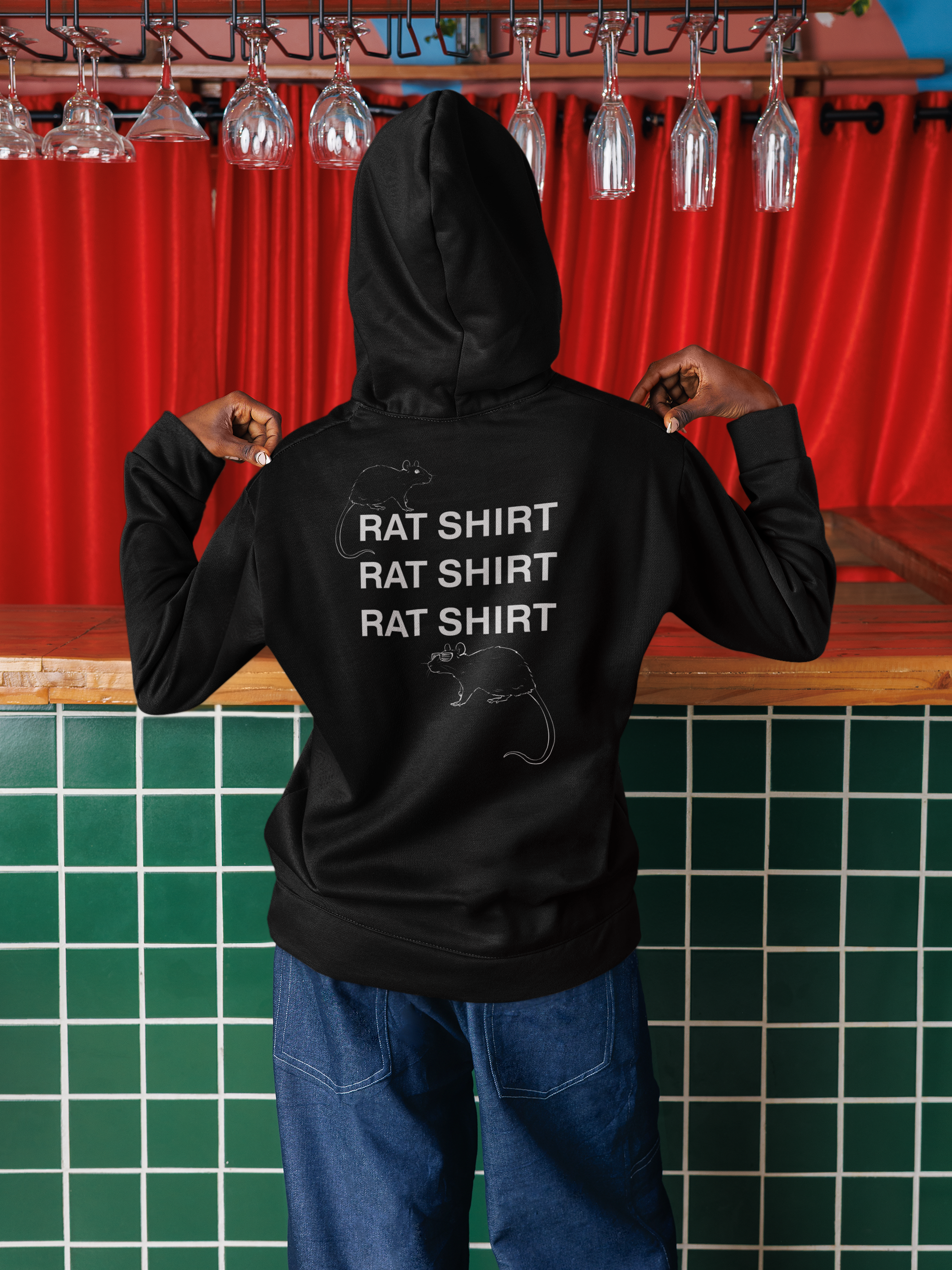 トップス CTLS  rat's hoodie Rat Unisex Medium/heavy Weight Unisex Hooded Sweatshirt - Etsy
