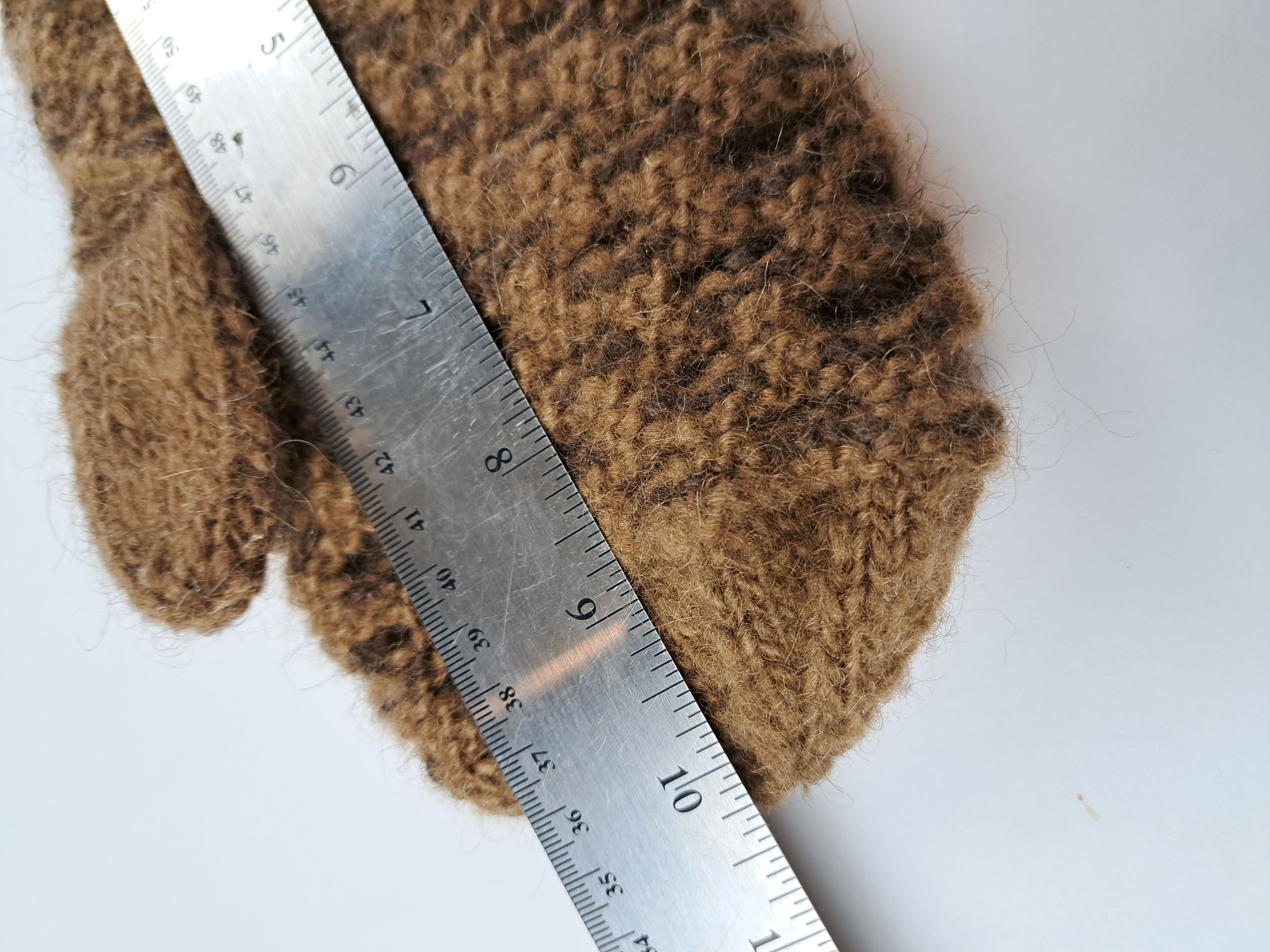 Hand Made Wool Newfie Mittens Large Pattern