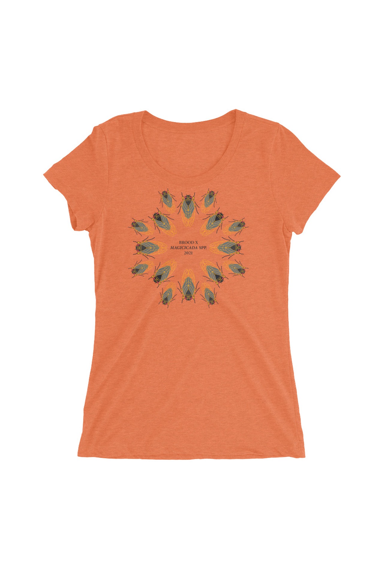 Kaleidoscope Cicadas Tee Womens Cicada Double Emergence Collection 2269