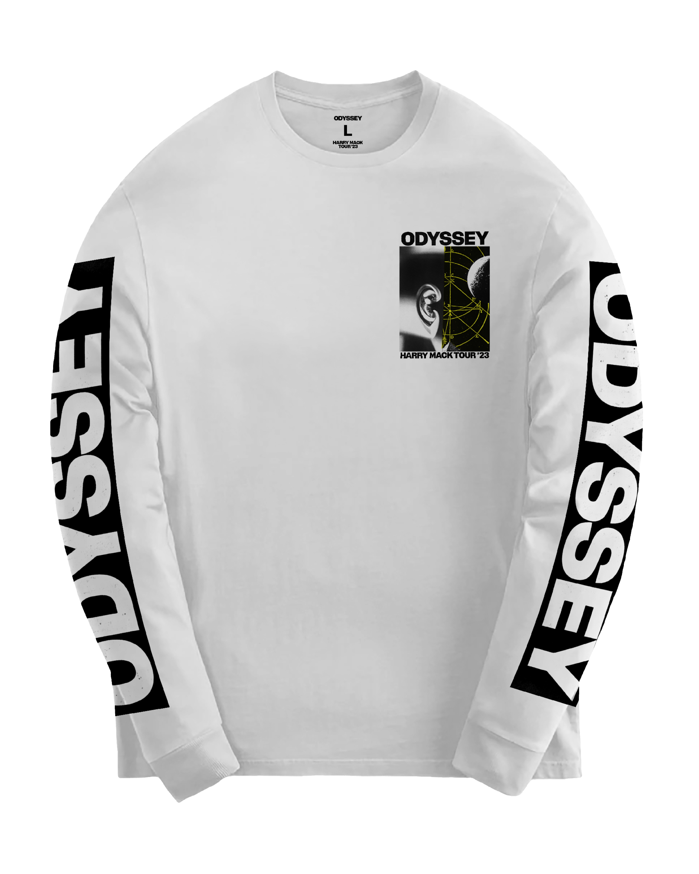 Odyssey Tour White Long Sleeve | Harry Mack