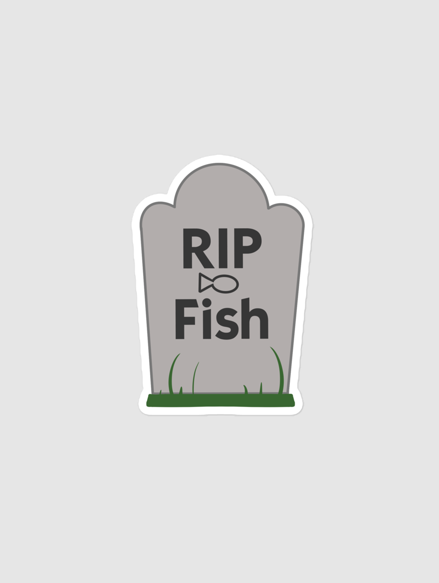 RIP Fish Sticker