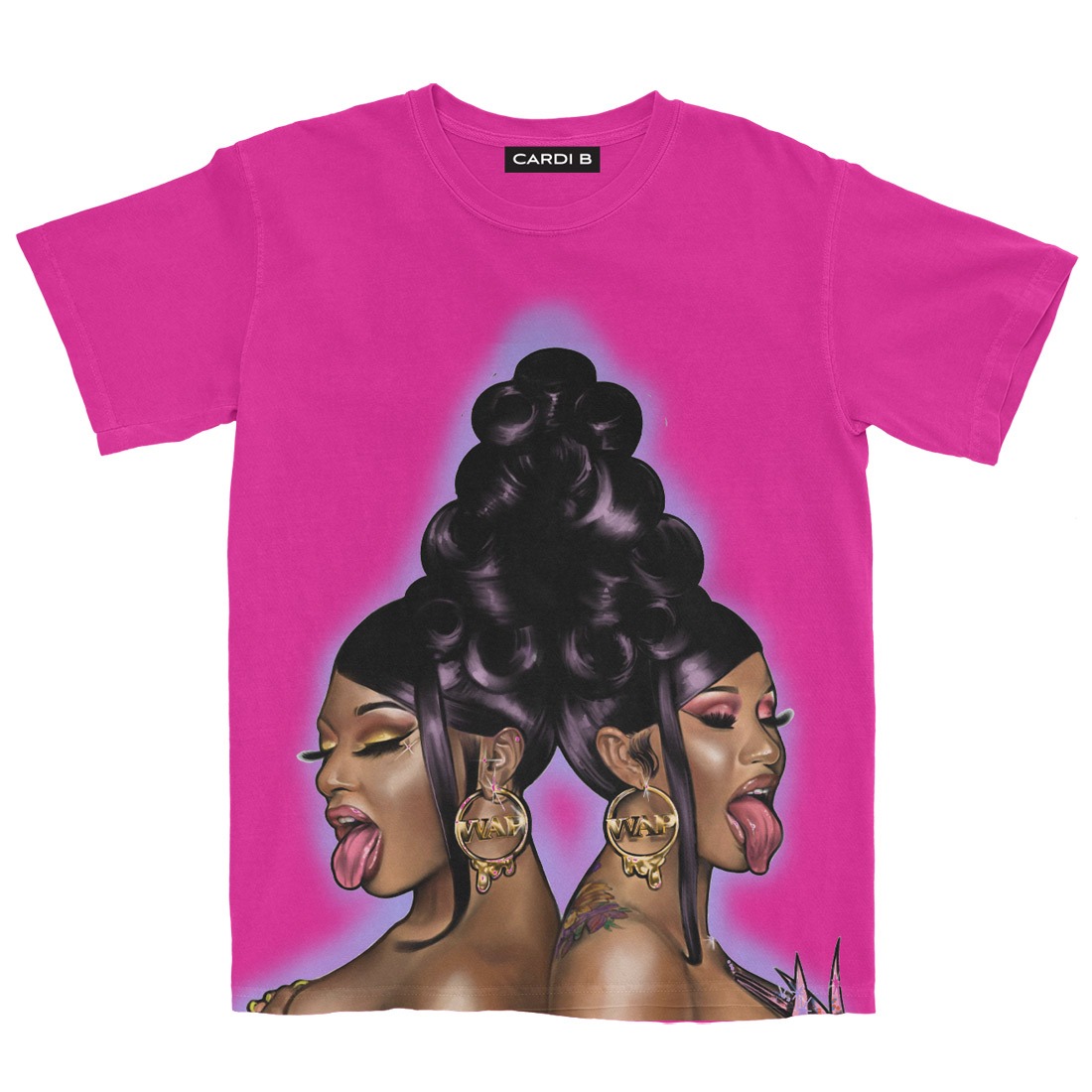 Wap Air Brush T Shirt Pink