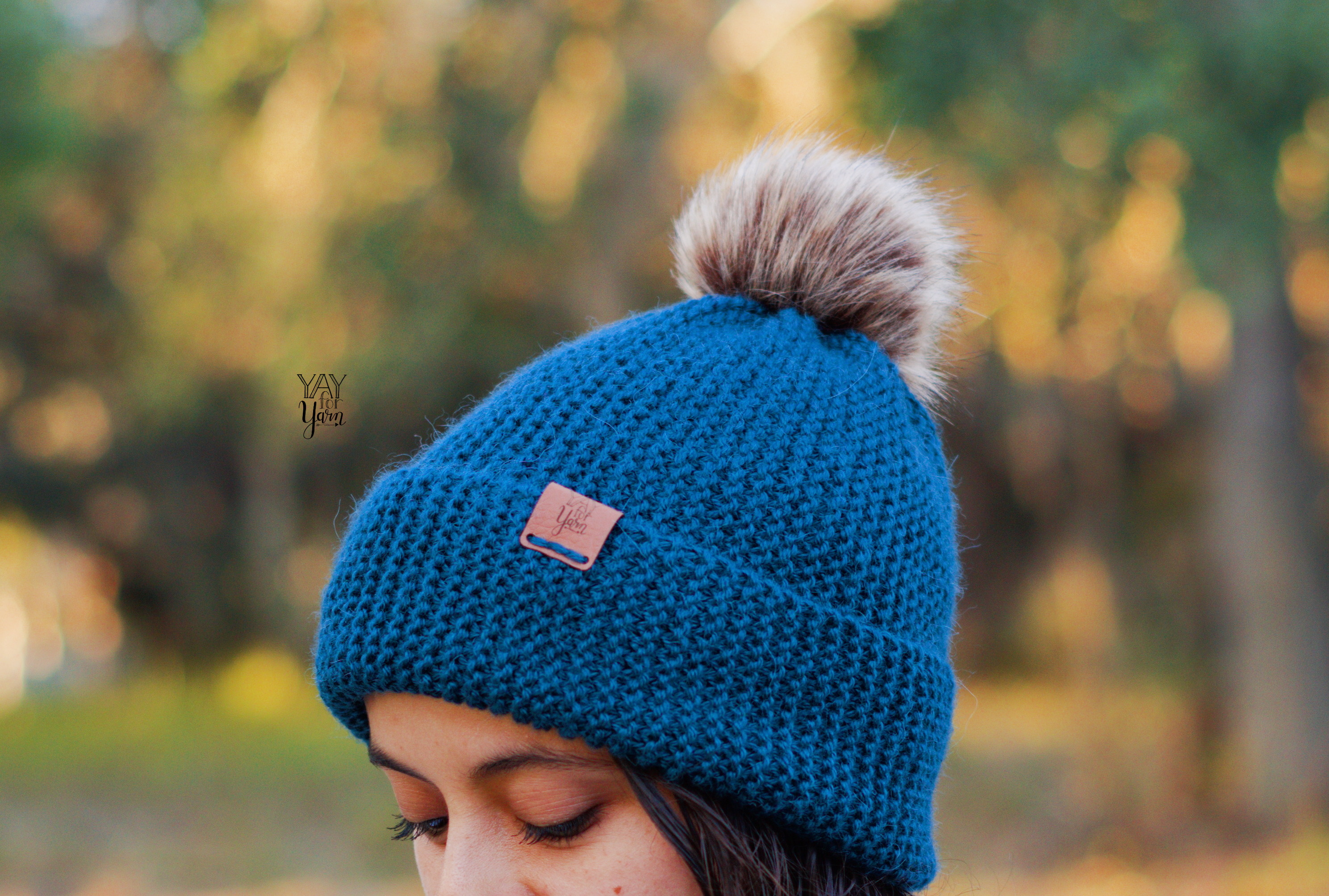Easiest Knitted Hat EVER - PDF Knitting Pattern & Video