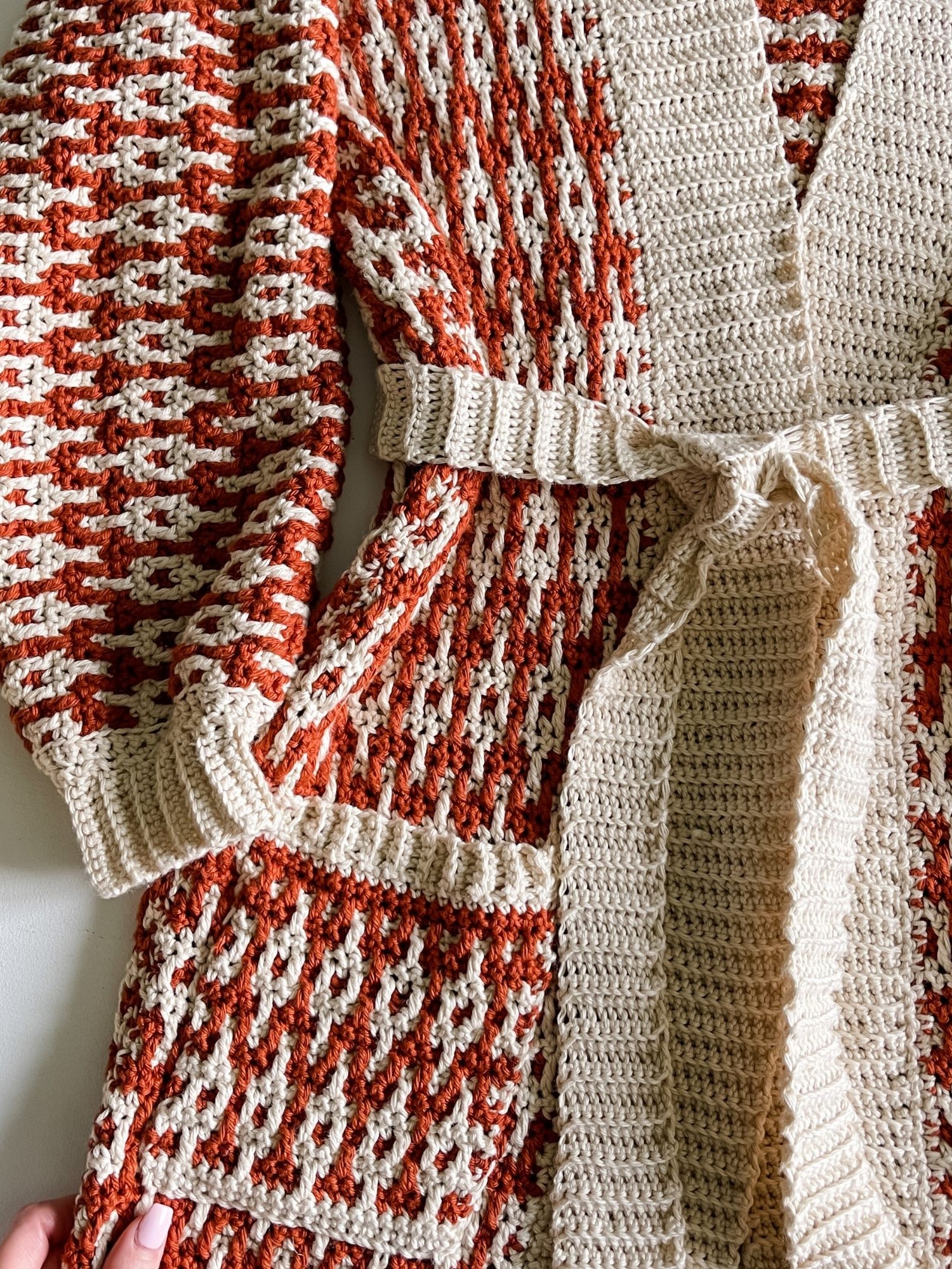 Hello Pumpkin Mosaic Cardigan Crochet Pattern | MJ's Off The