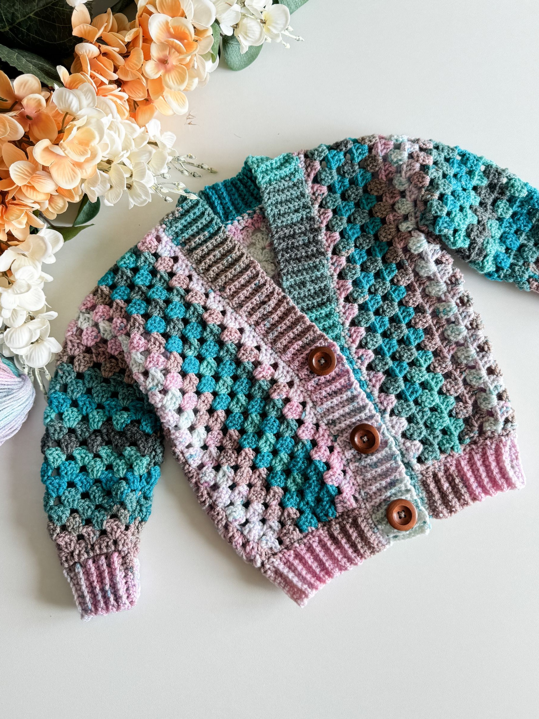 Children's Cascade Cardigan Crochet Pattern | MJ's Off The