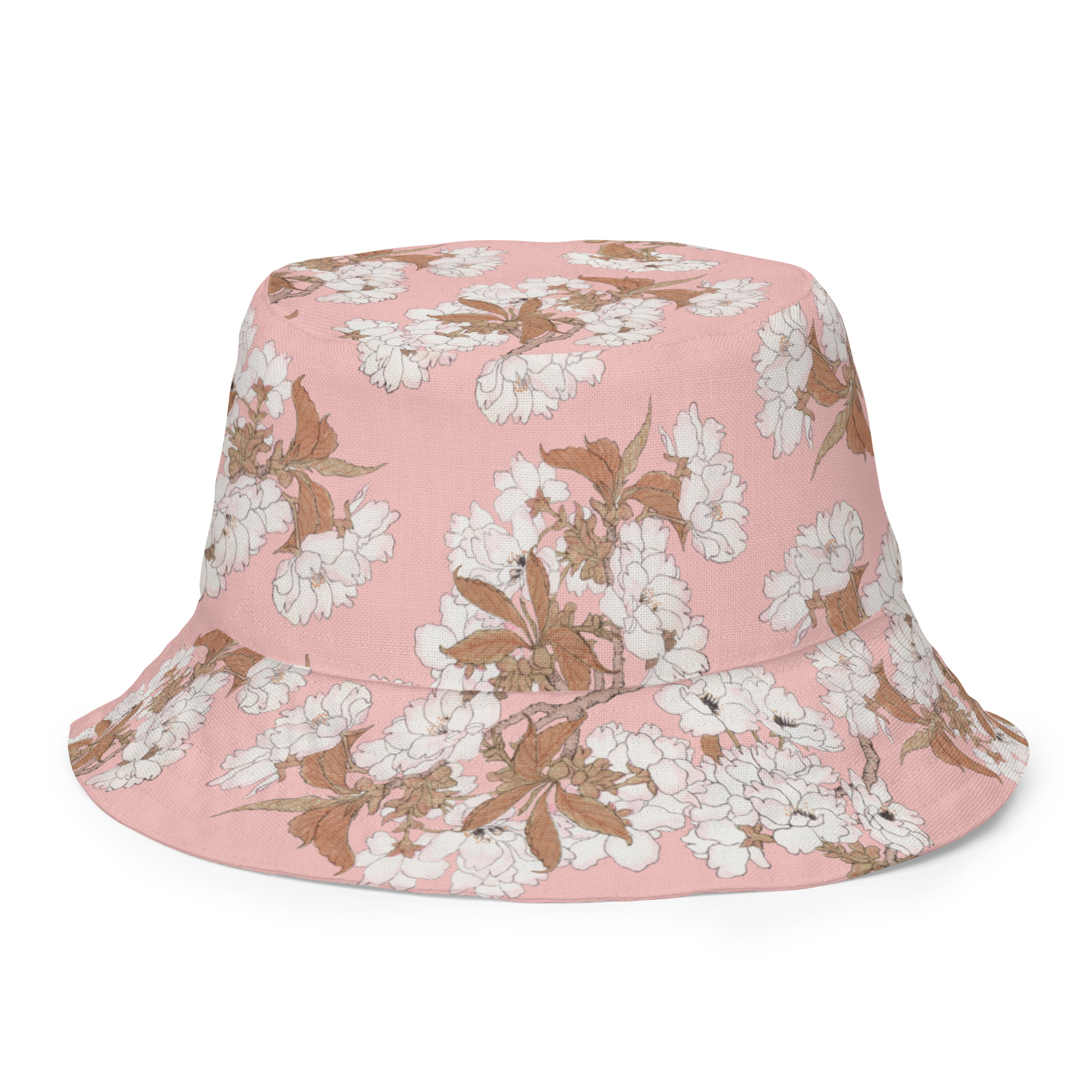 KARA: Pink Crystal Mesh Bucket Hat