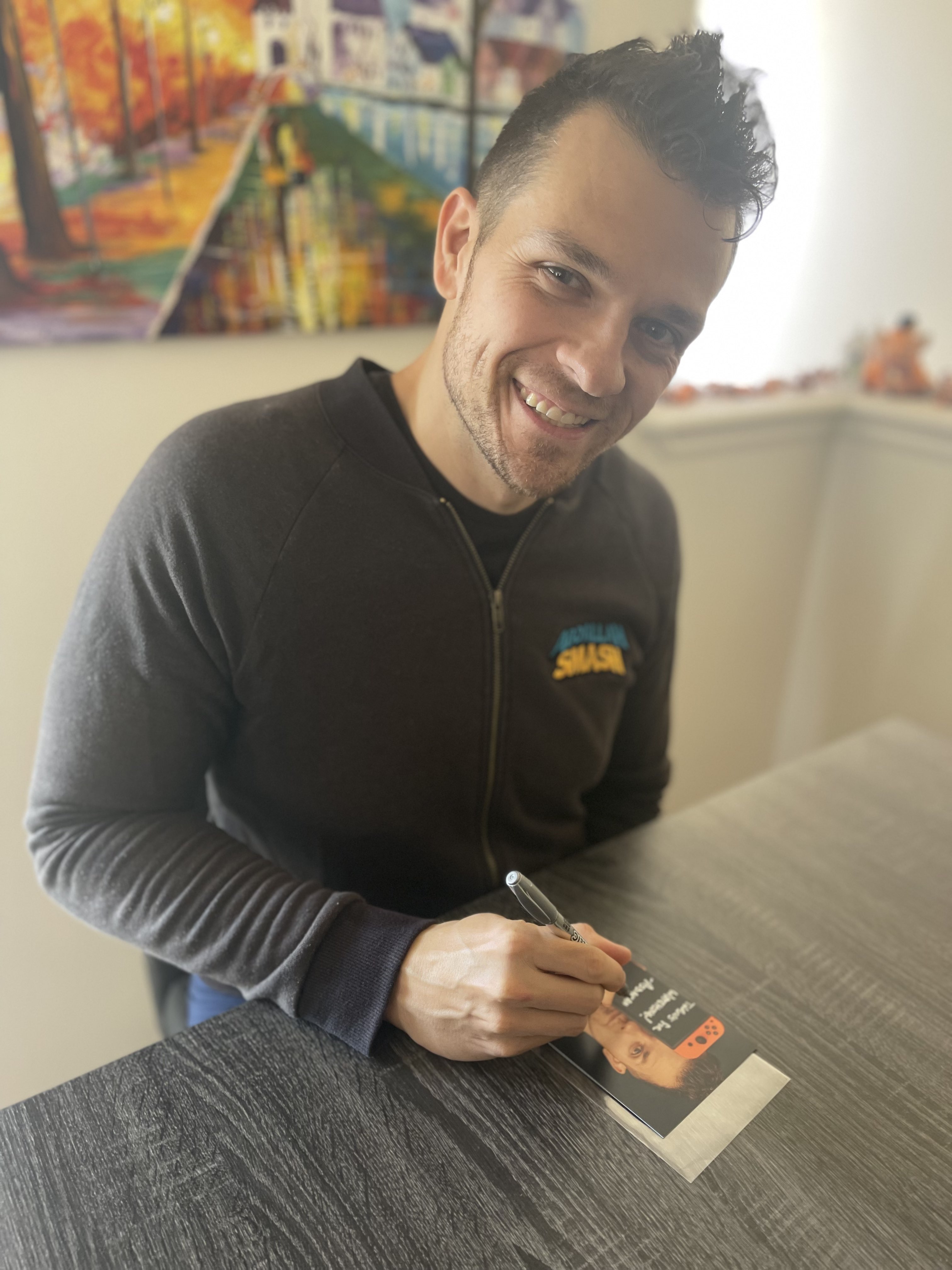 Custom Autographed Card Abdallah Smash