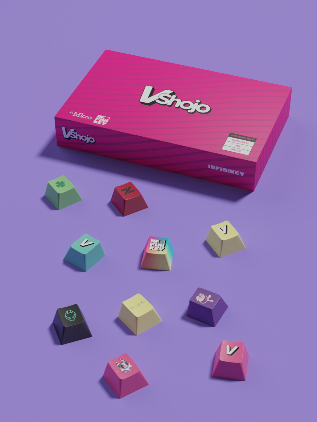 VShojo Series 1 Novelty Keycaps [Restock] VShojo