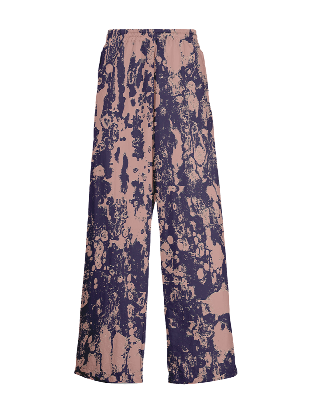 Dyed Pattern Wide Leg Pants
