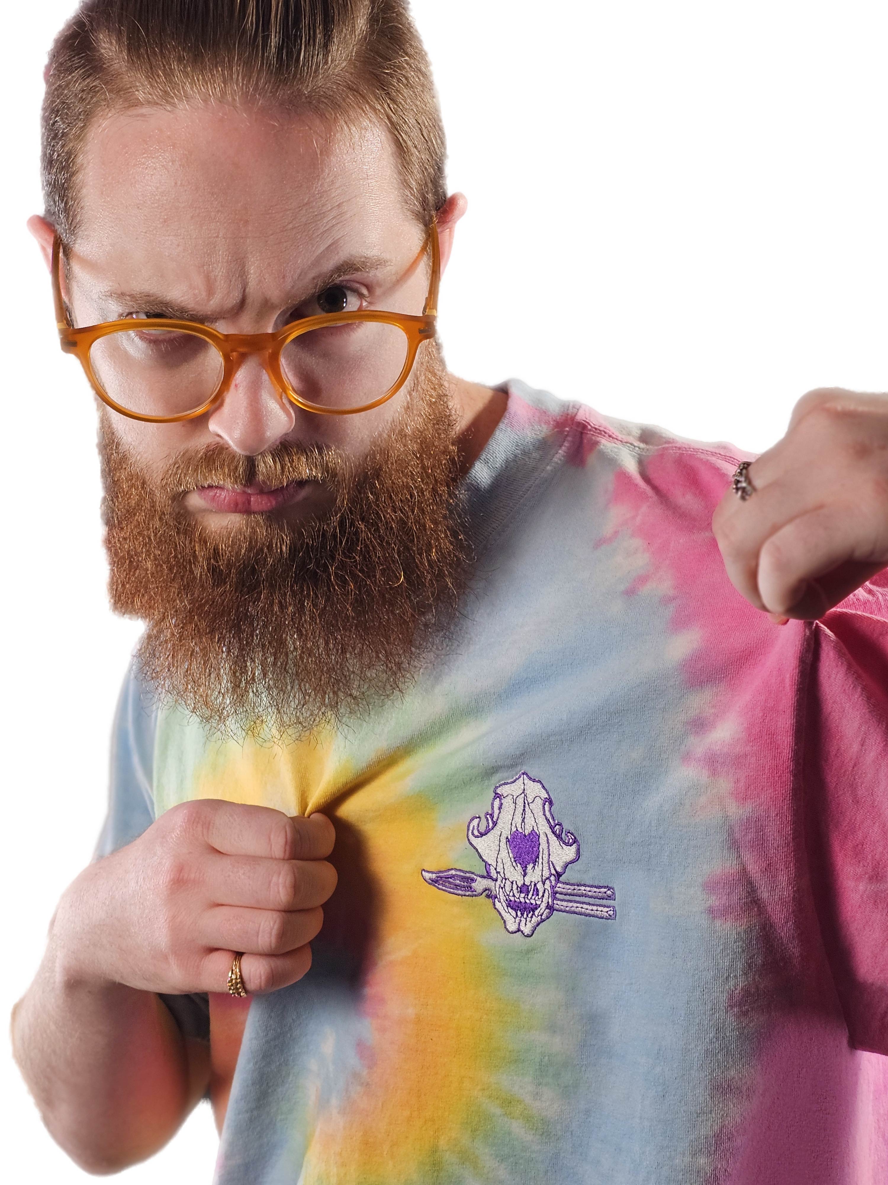 Vulp Skull Premium Tie-Dye Tee | Will Hirsch Official