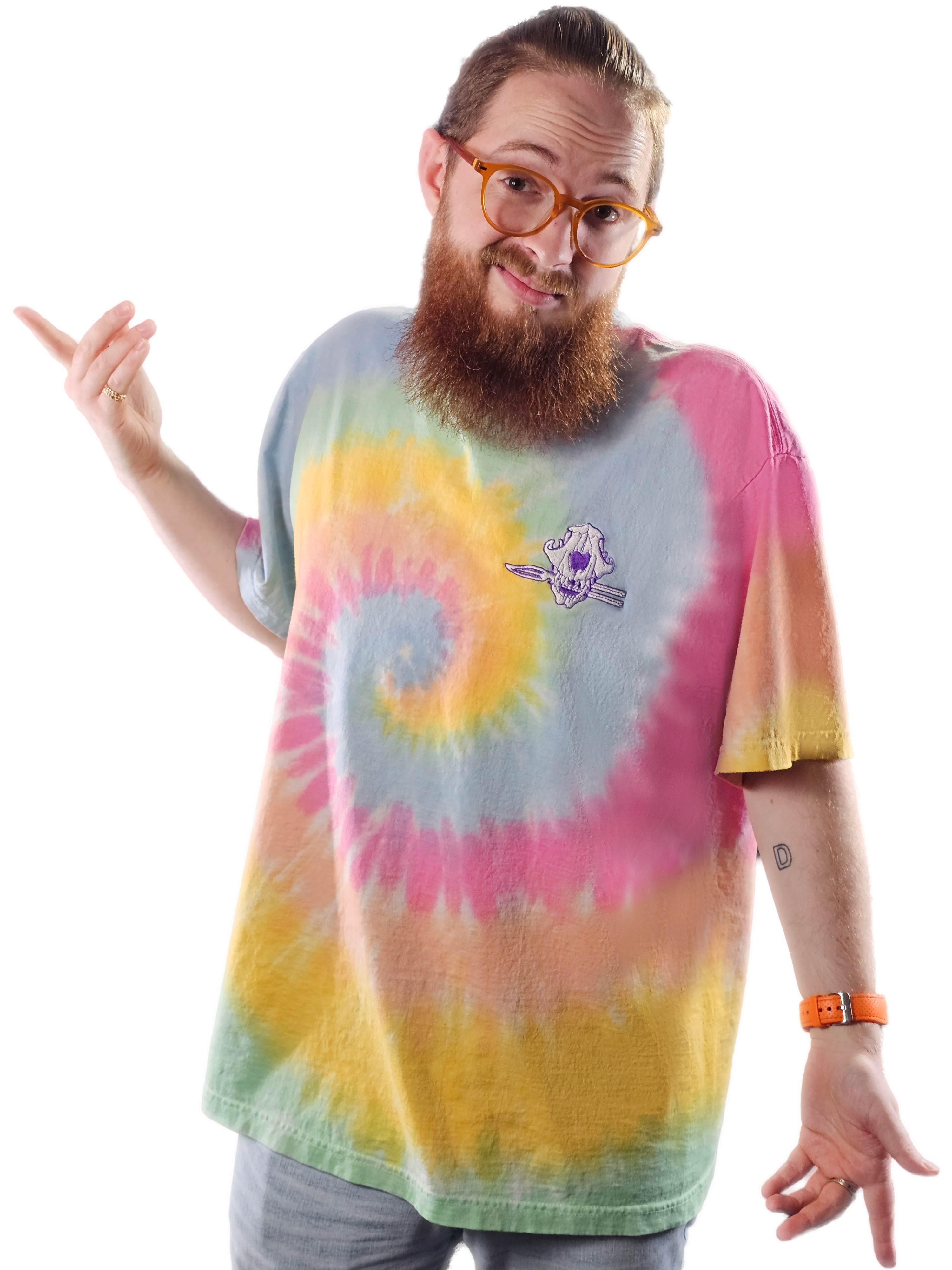 トップス EDGE RUPERT damage skull tie dye tee トップス EDGE RUPERT damage skull tie dye tee EDGE RUPERT