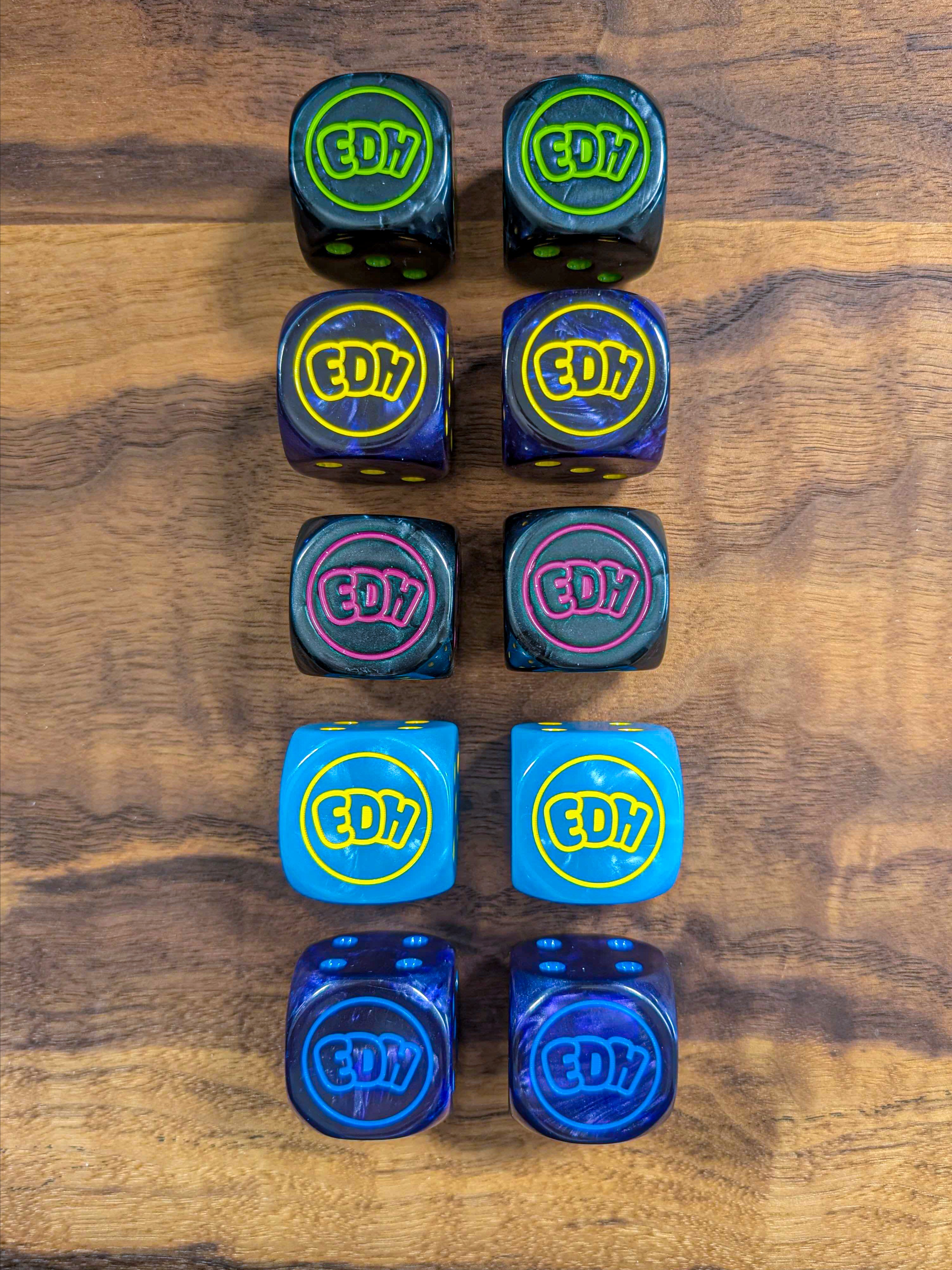 Full Mixed Set of 10 Oversized Dice - 30mm | Elder Dragon
