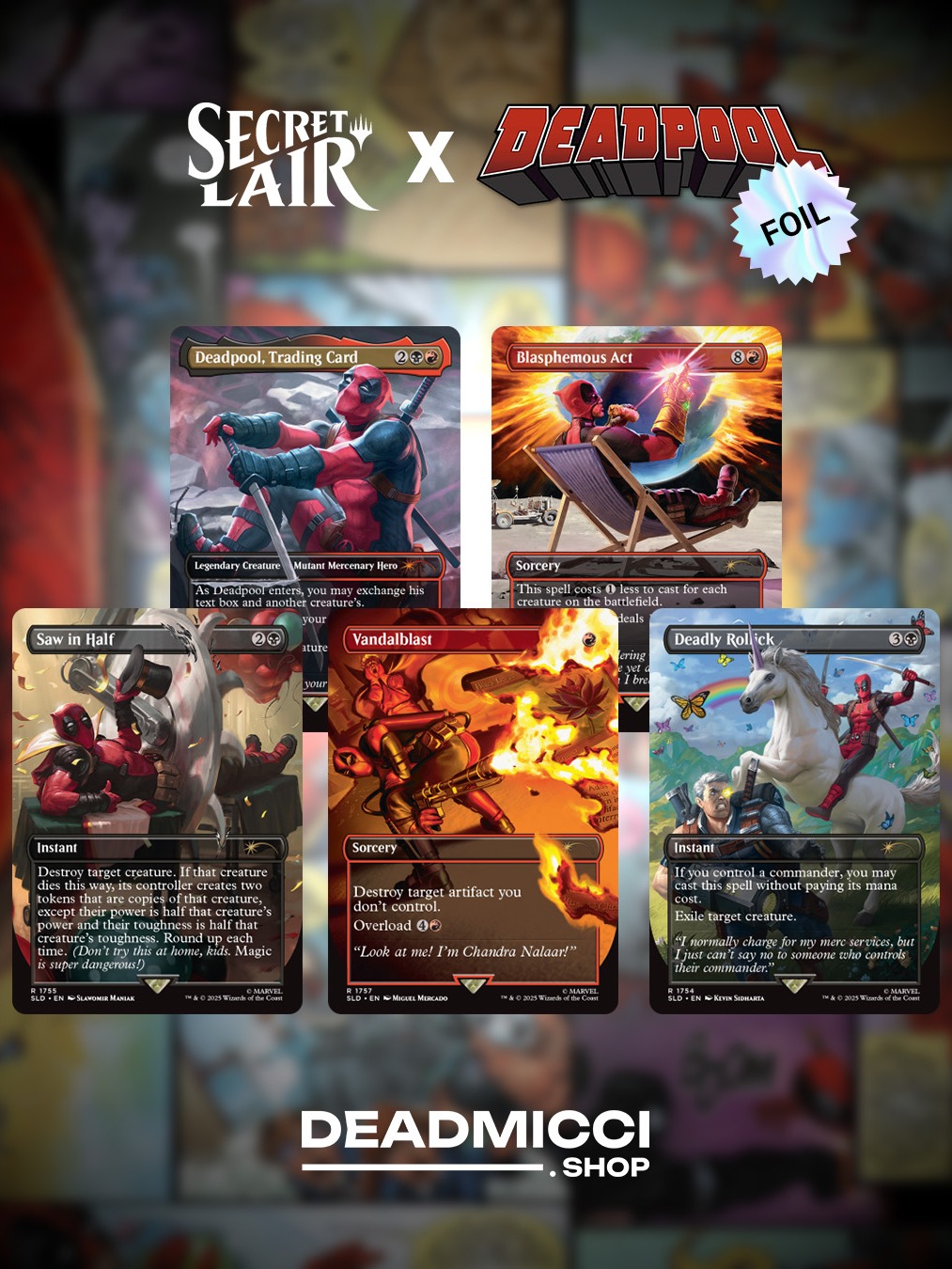 SecretLair Marvel’sDeadpool Foil 2個 SecretLair Marvel'sDeadpool Foil 2個 - メルカリ