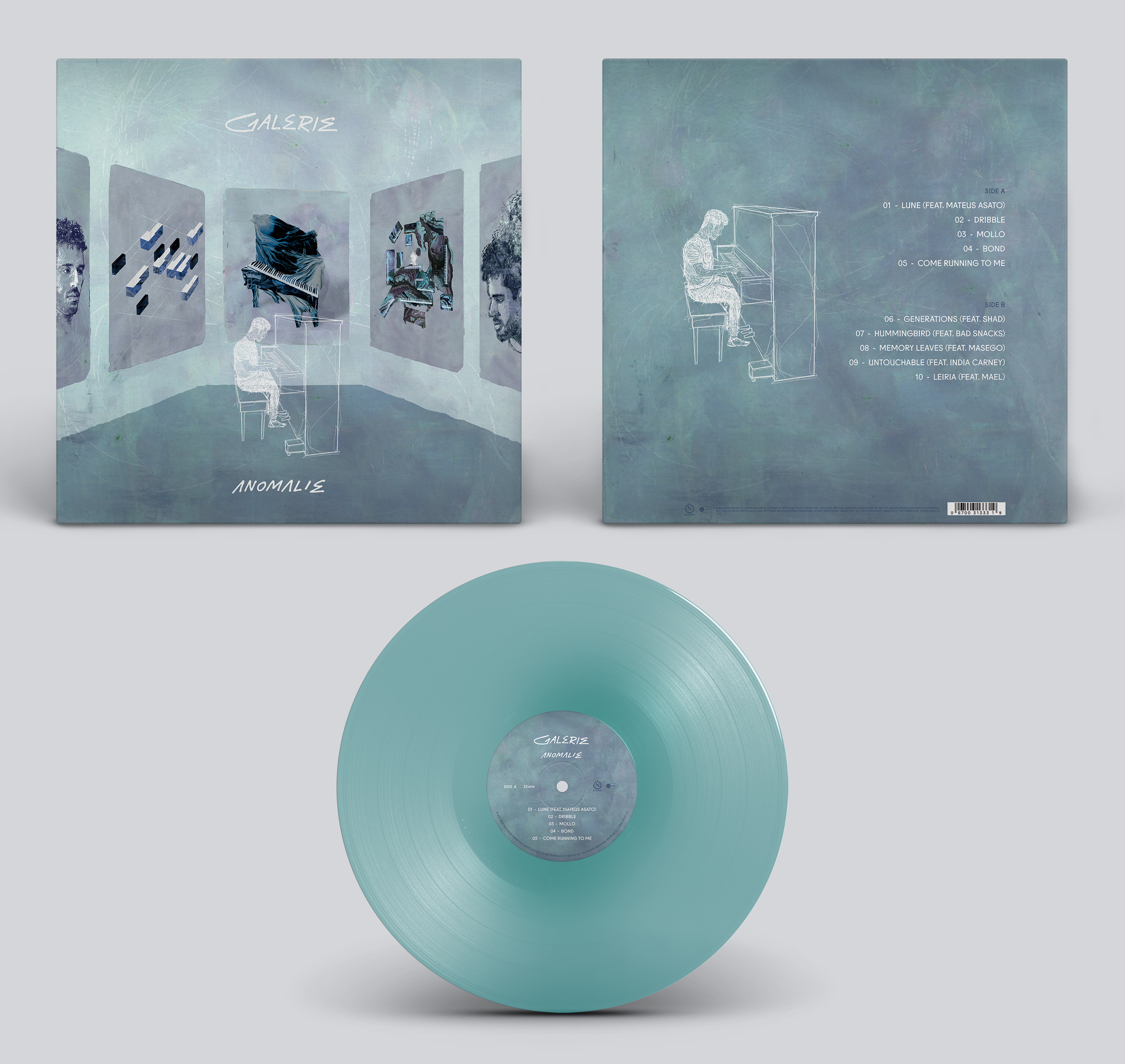Galerie Vinyl Clear Blue Anomalie