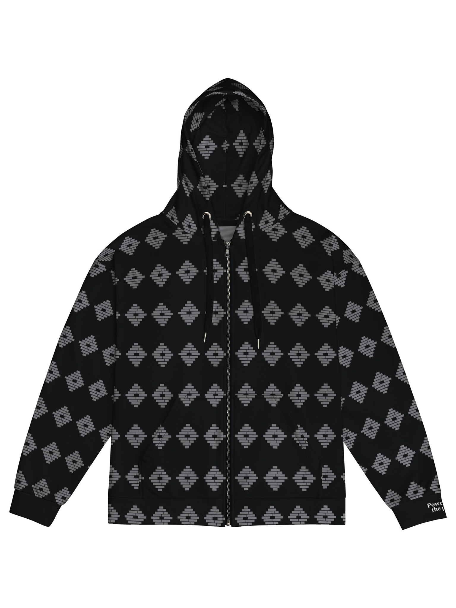 Powered by the People Zip Hoodie (Black/Gray) | Anacostia
