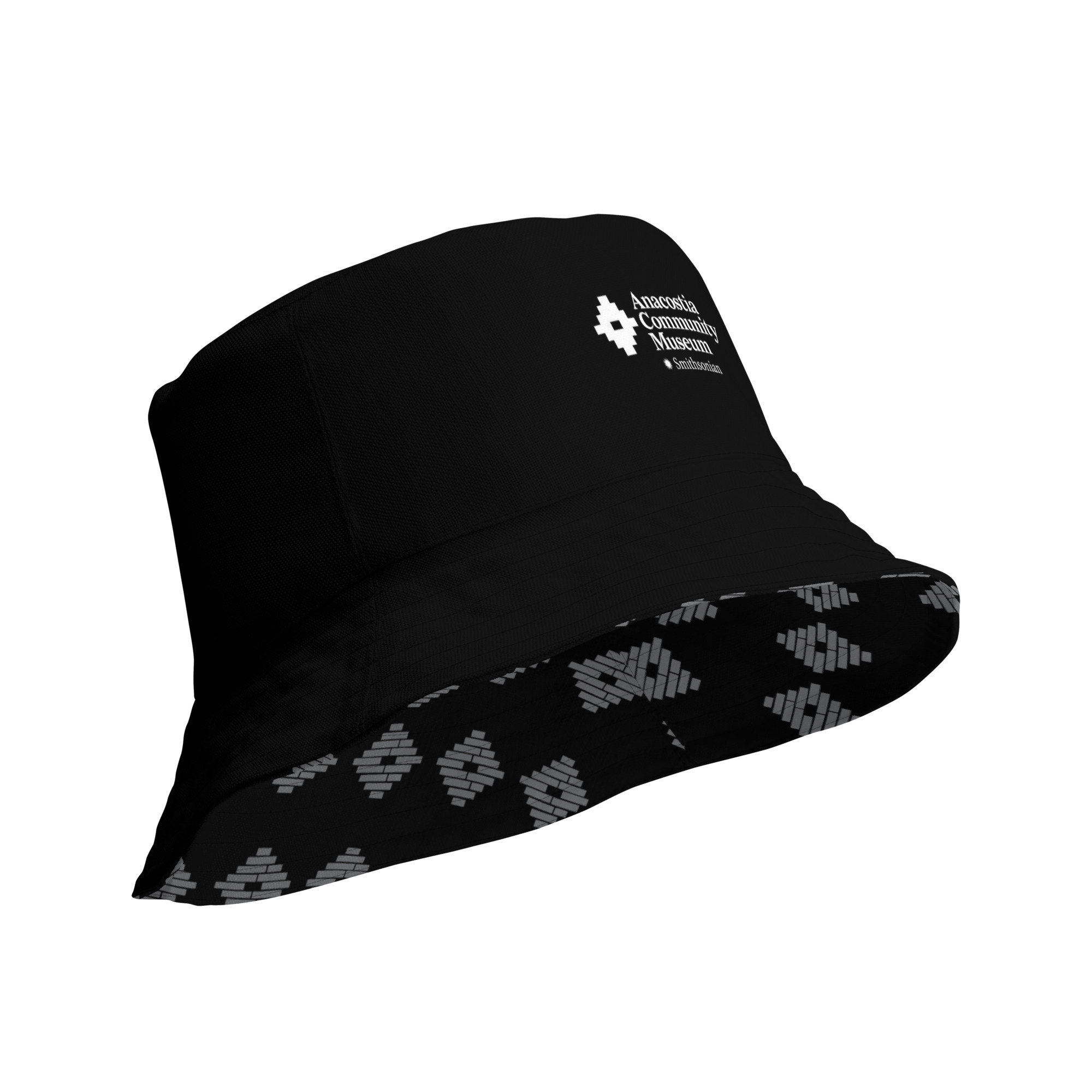 Anacostia Community Museum Reversible Bucket Hat (Black/Gray