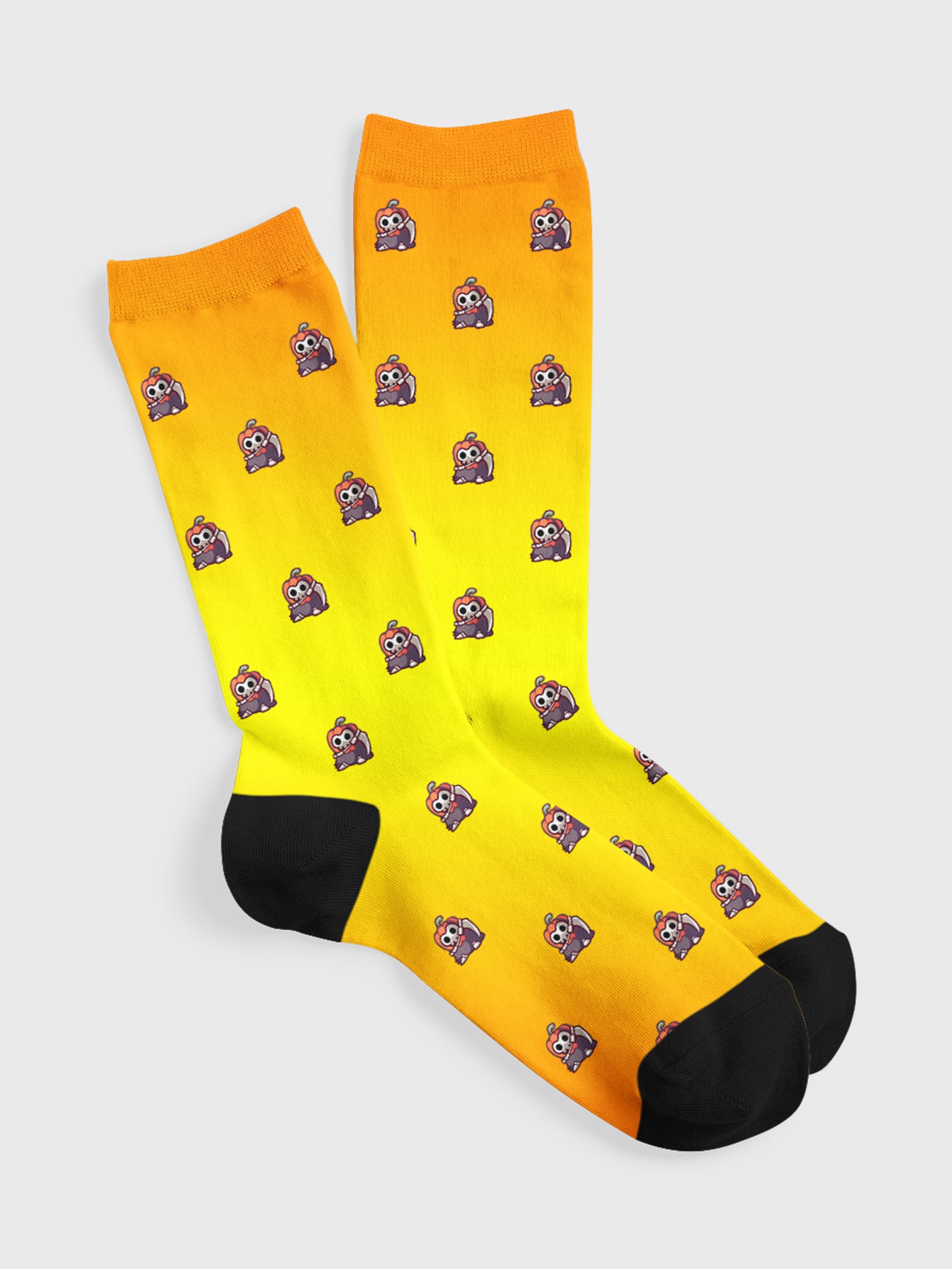 *NEW* PUMPKIN GRIM SOCKS | Welyn