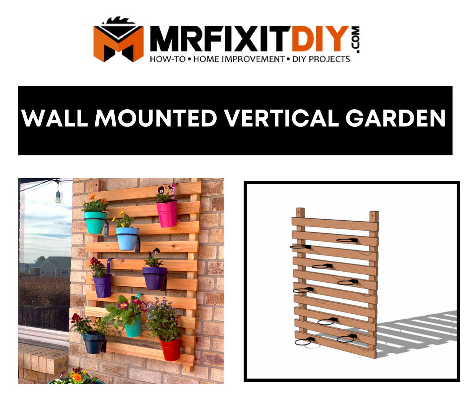 Wall Mounted Vertical Garden MrFixItDIY