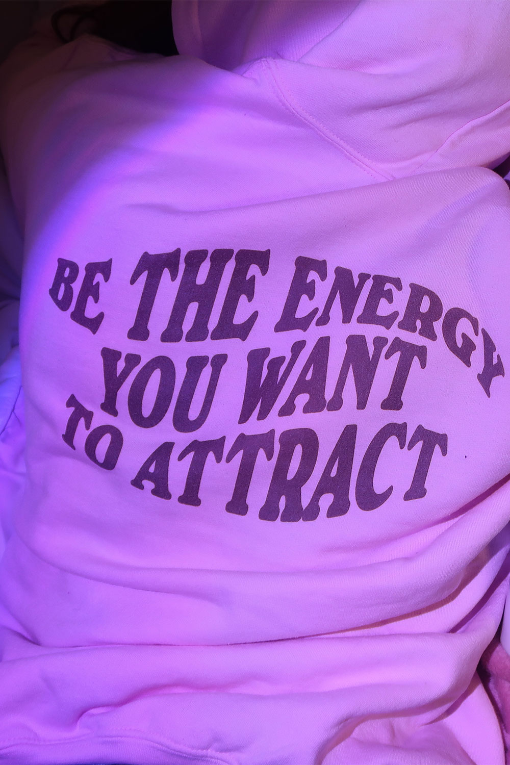Be the Energy Pink Hoodie | Deb Smikle