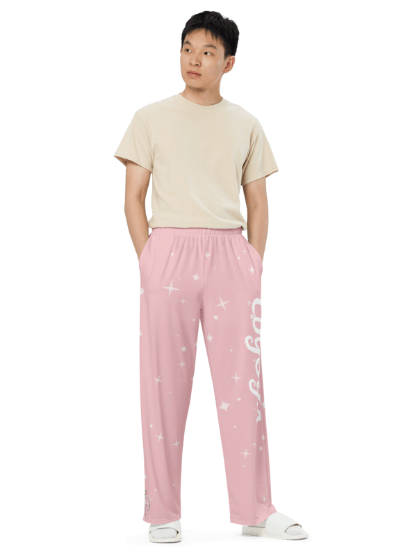 SAKURA OILED PANEL SWEAT PANTS [ORANGE] – SUBLATIONS