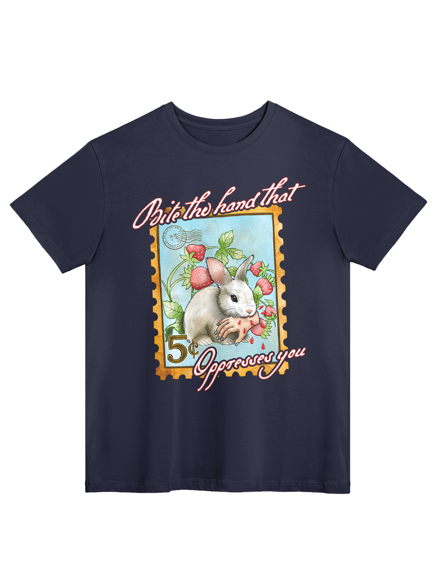 Muta Acanthus Border Dyeing T-Shirt Multicolor Short Sleeve
