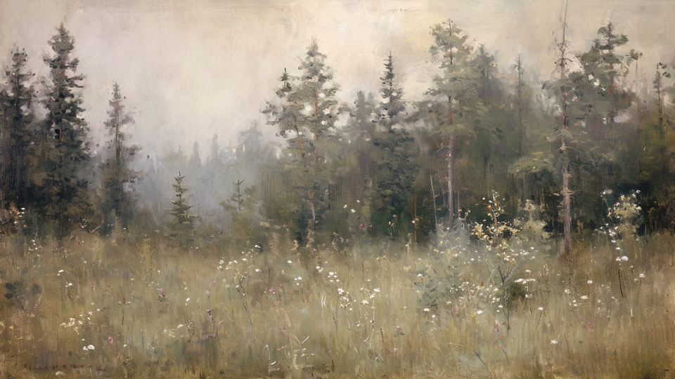 Vintage Forrest Landscape Frame TV Art - No frame, Digital