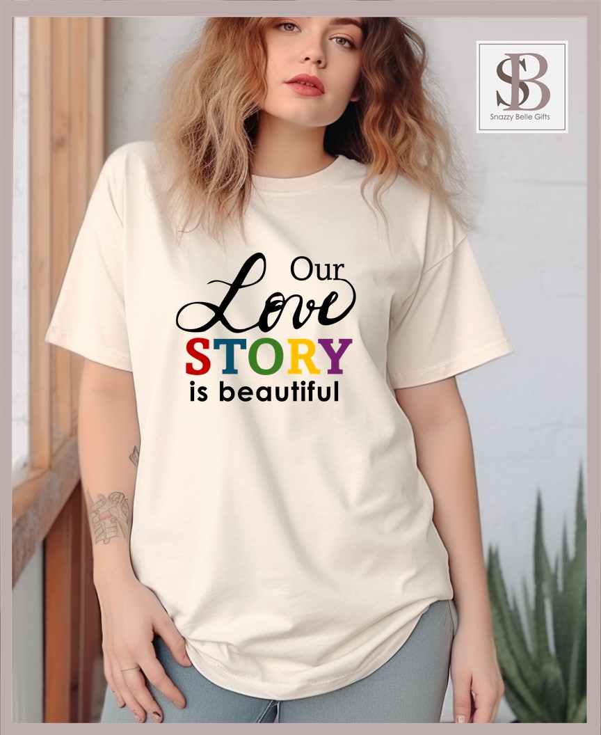 Buy Stylish Designer LOVE-STORY Printed 100% Cotton Full Sleeve T